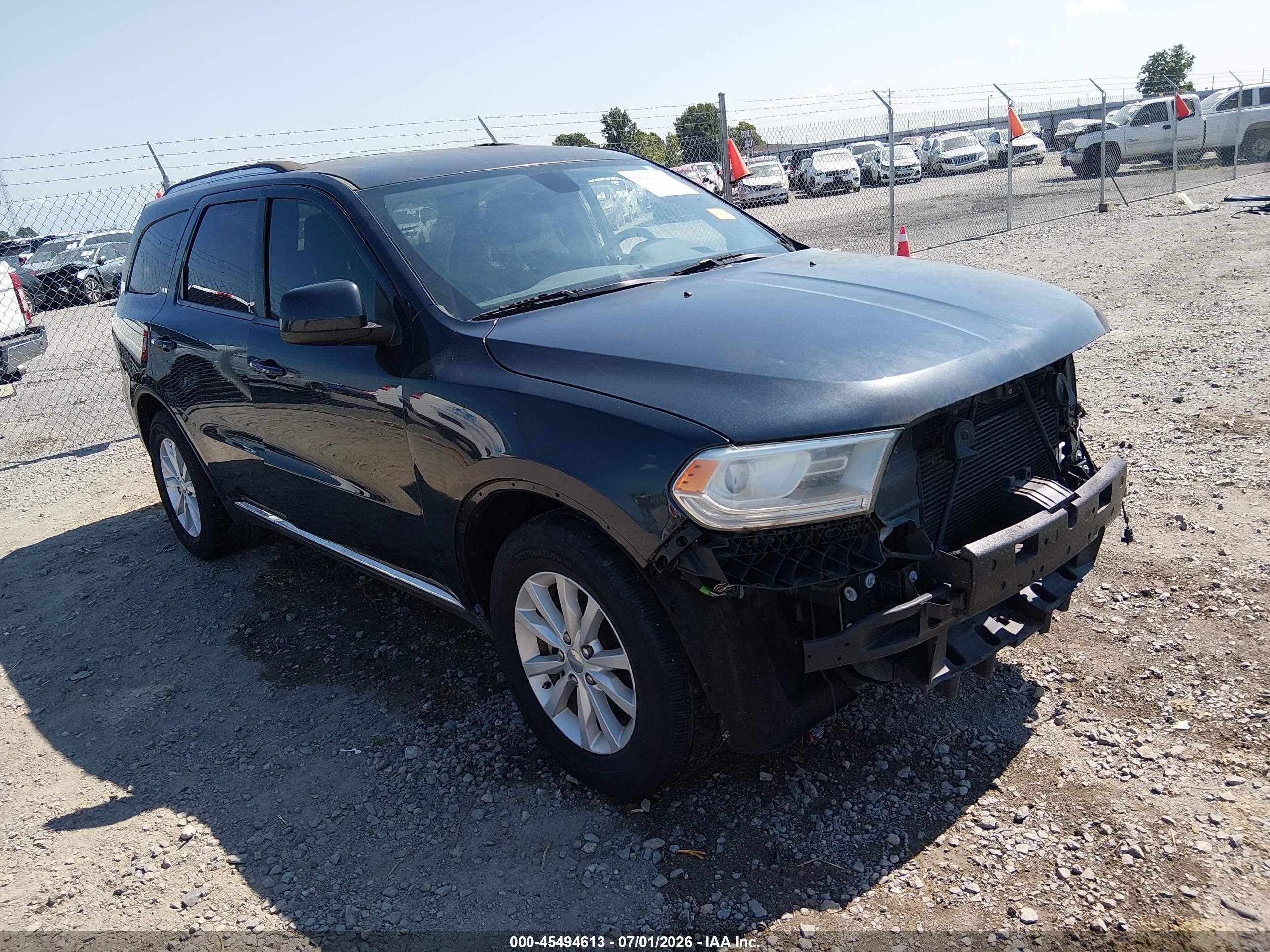 2015 Dodge Durango Sxt Blue vin: 1C4RDHAG3FC873643