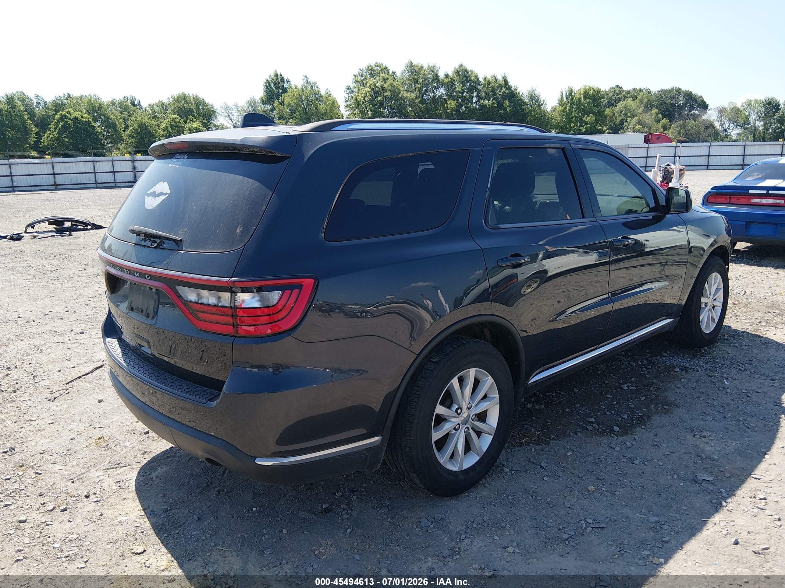2015 Dodge Durango Sxt Blue vin: 1C4RDHAG3FC873643