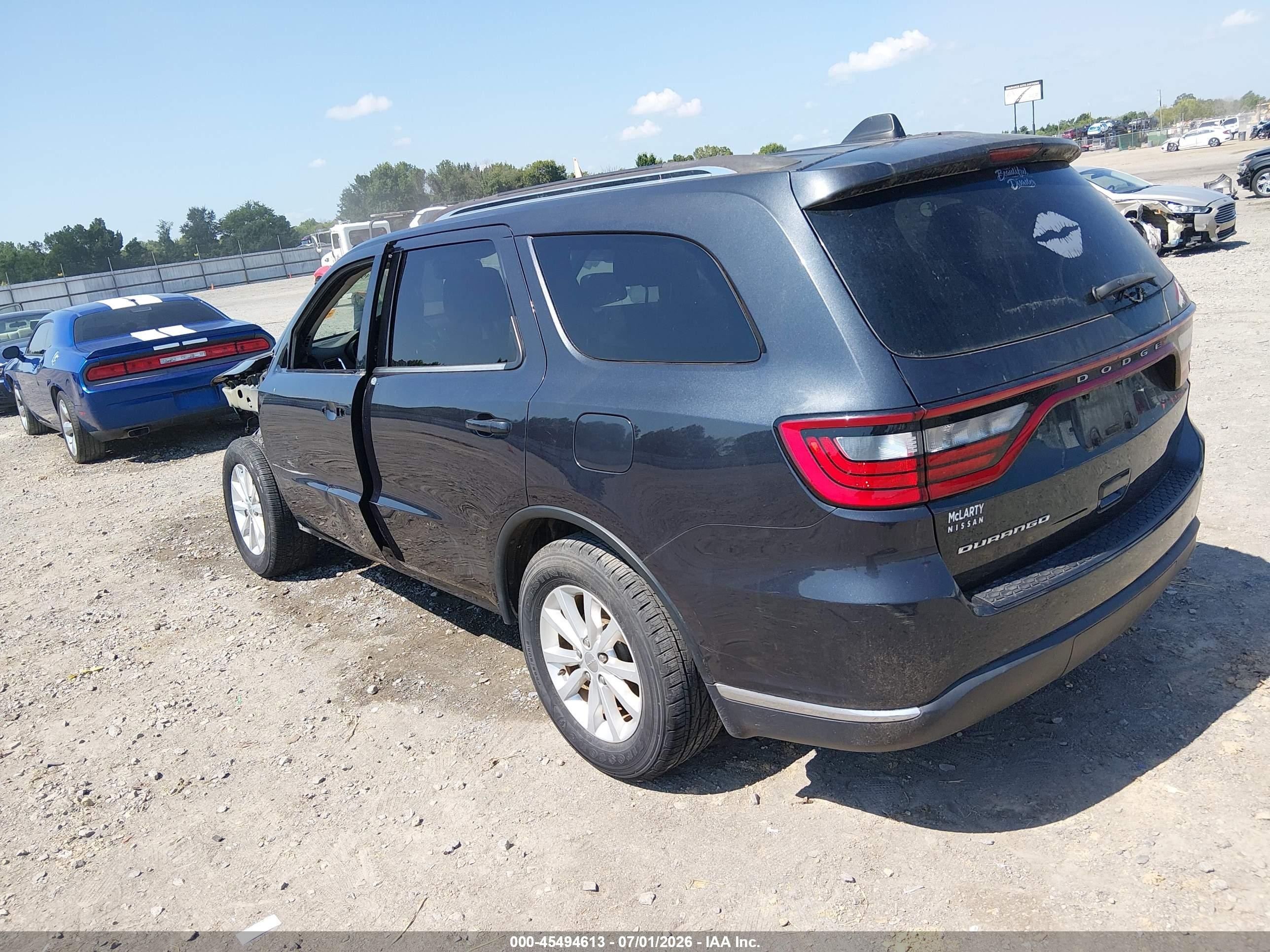2015 Dodge Durango Sxt Blue vin: 1C4RDHAG3FC873643