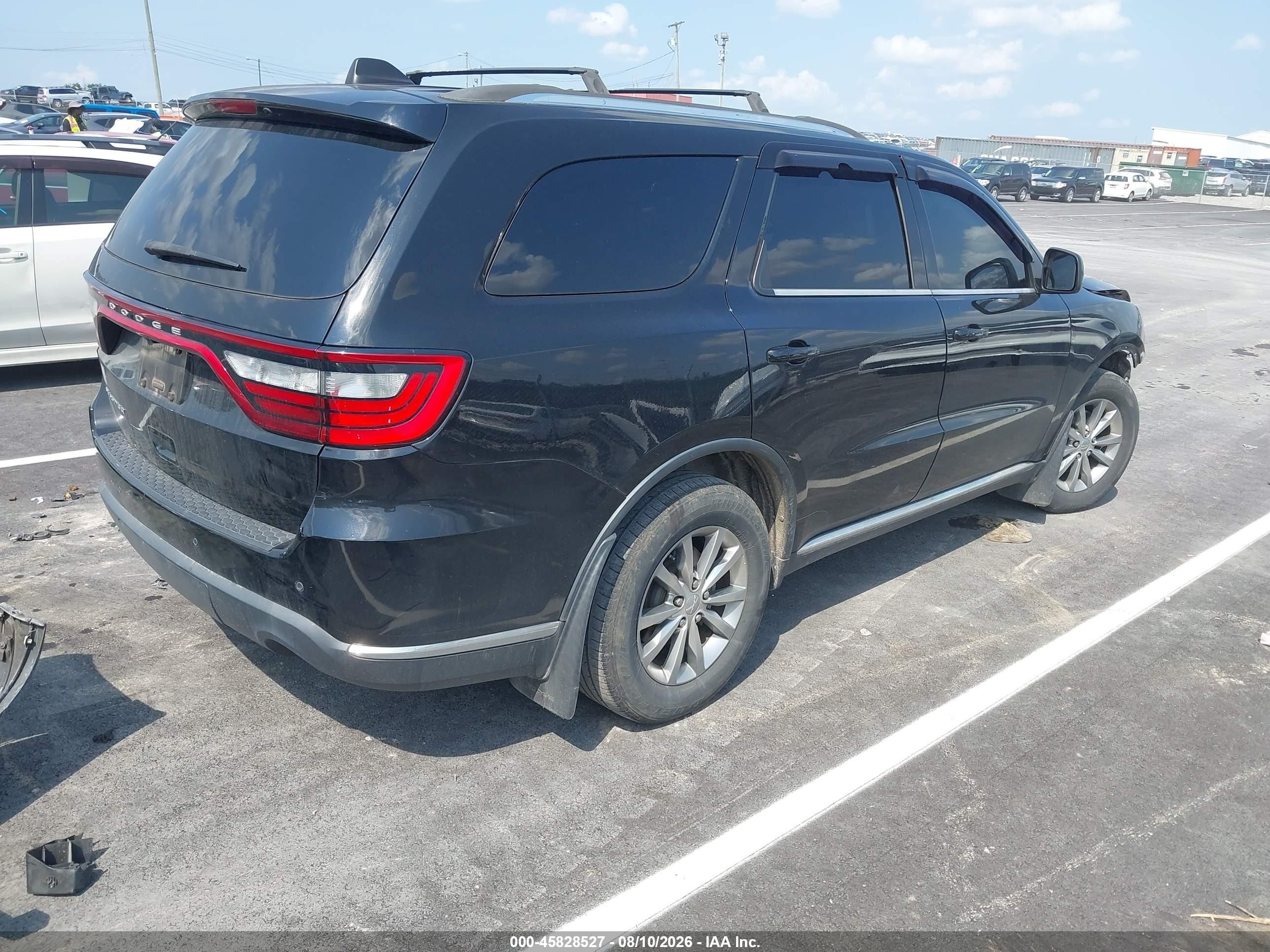 2017 Dodge Durango Sxt Rwd Black vin: 1C4RDHAG3HC724734