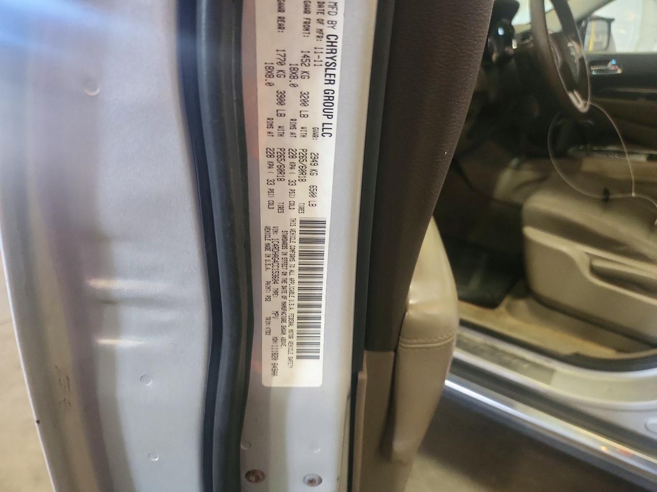 2012 Dodge Durango Sxt Silver vin: 1C4RDHAG4CC153604