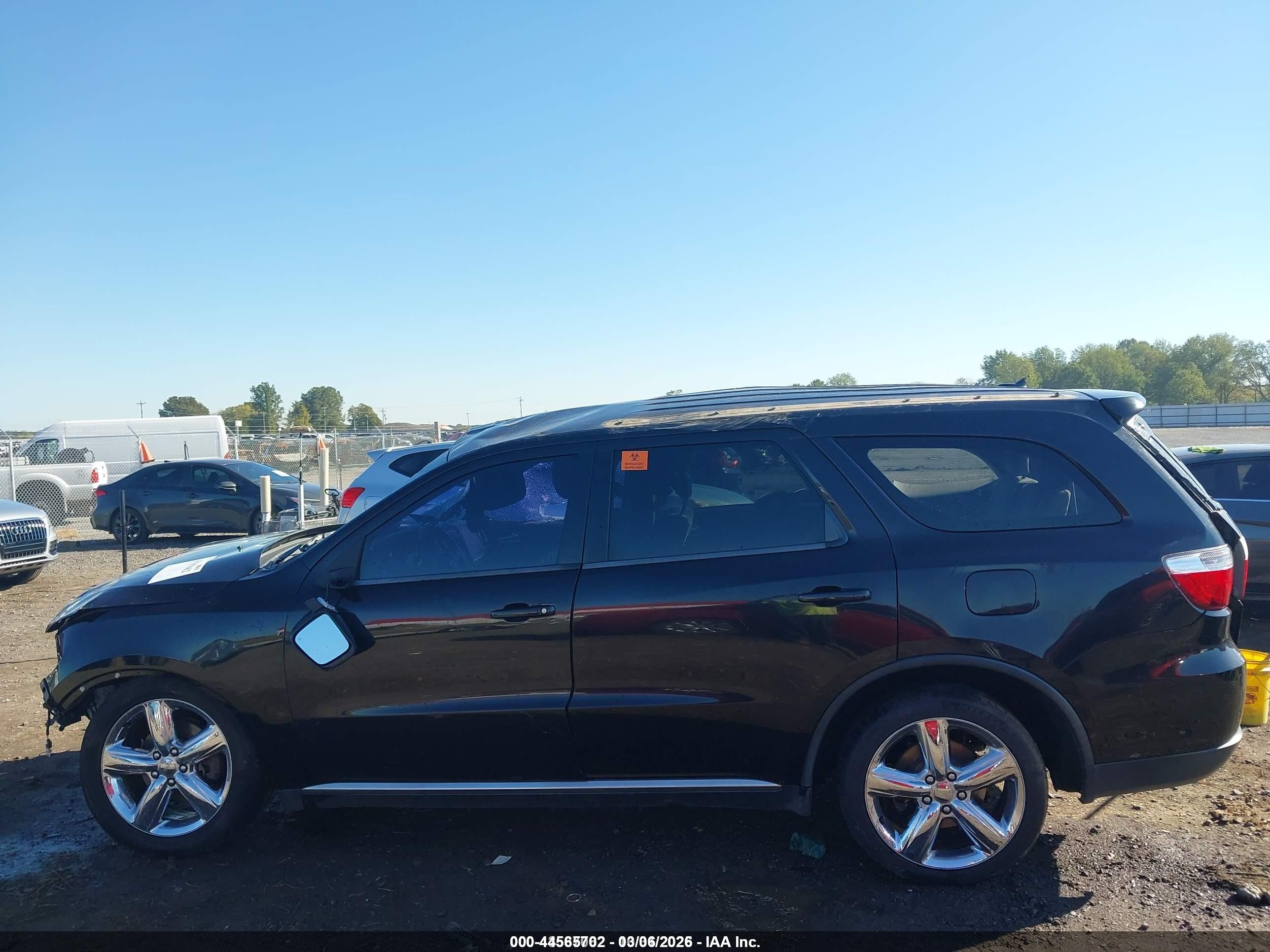 2013 Dodge Durango Sxt Black vin: 1C4RDHAG4DC692998