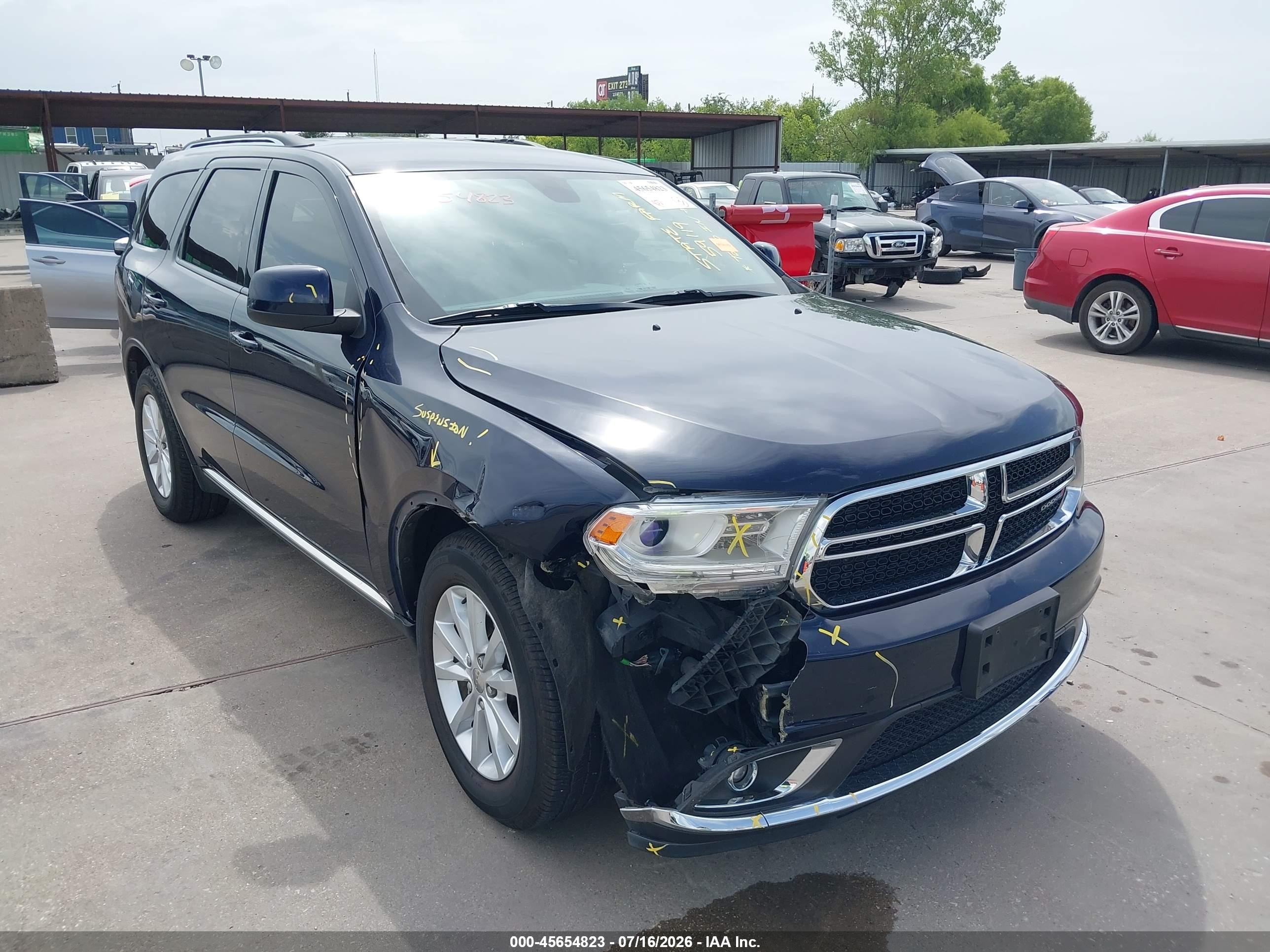 2014 Dodge Durango Sxt Blue vin: 1C4RDHAG4EC286625