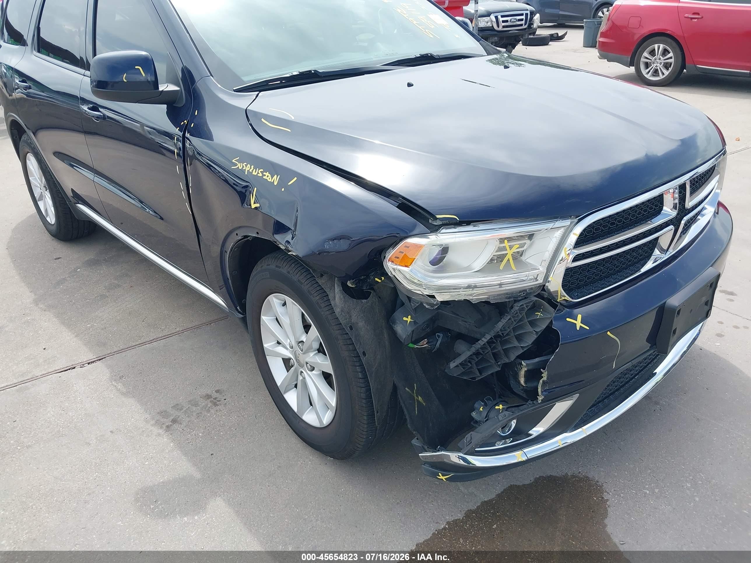 2014 Dodge Durango Sxt Blue vin: 1C4RDHAG4EC286625