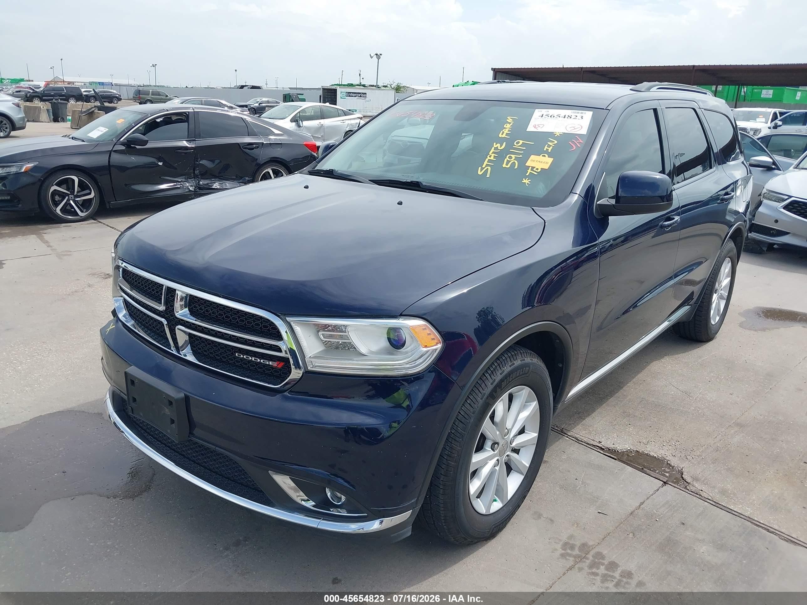 2014 Dodge Durango Sxt Blue vin: 1C4RDHAG4EC286625