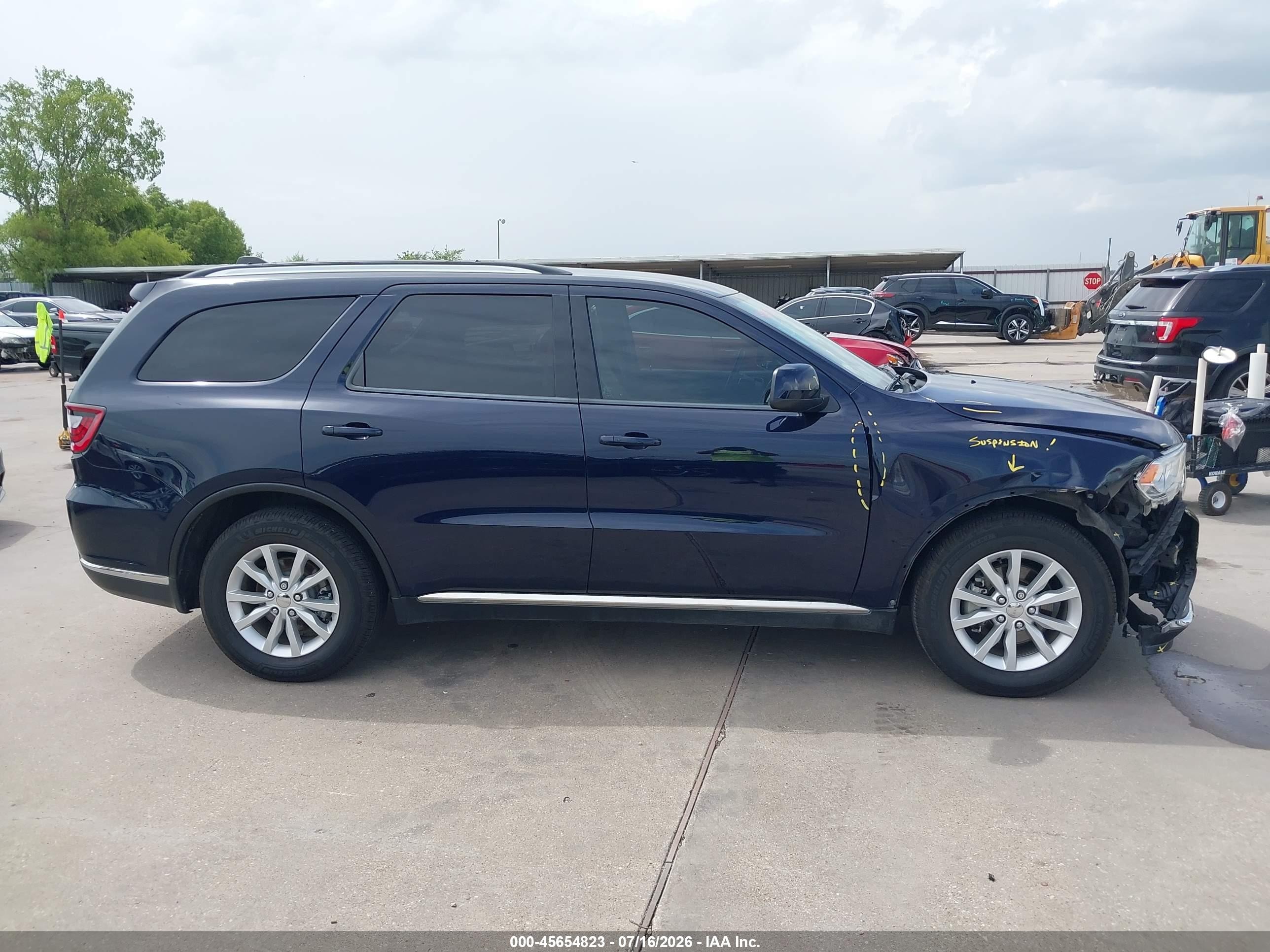 2014 Dodge Durango Sxt Blue vin: 1C4RDHAG4EC286625