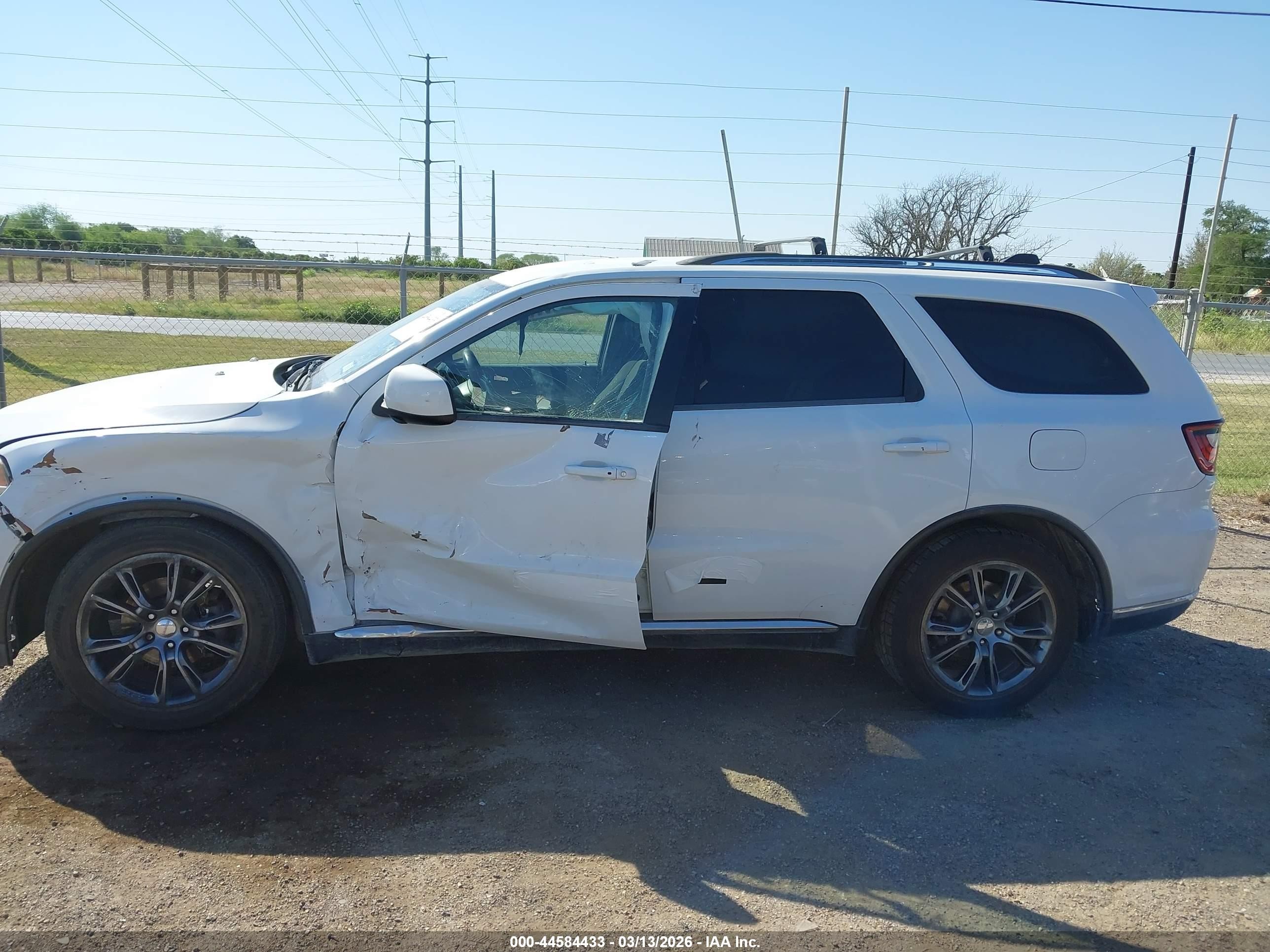 2014 Dodge Durango Sxt White vin: 1C4RDHAG4EC313595