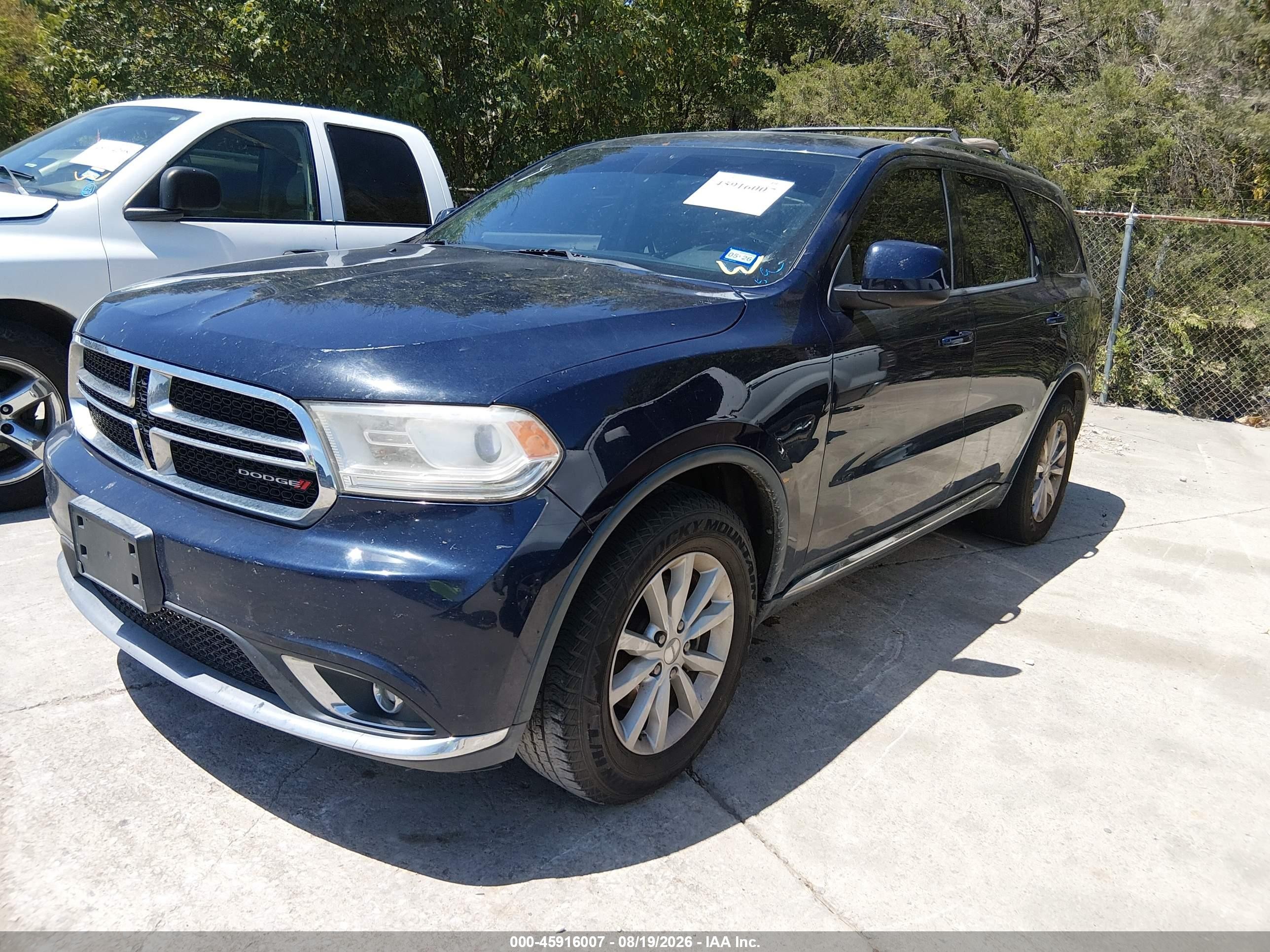 2014 Dodge Durango Sxt Blue vin: 1C4RDHAG4EC313807