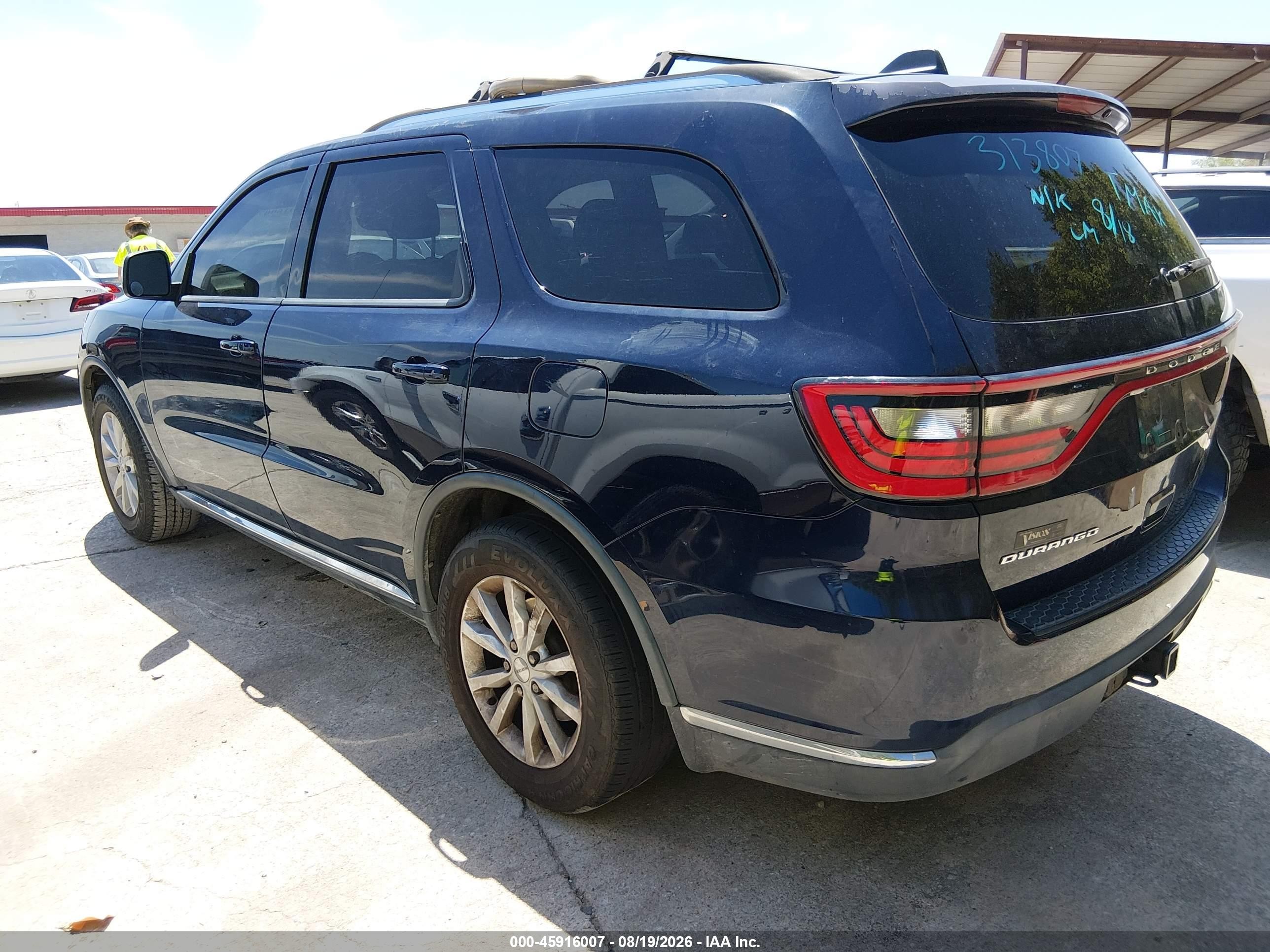 2014 Dodge Durango Sxt Blue vin: 1C4RDHAG4EC313807