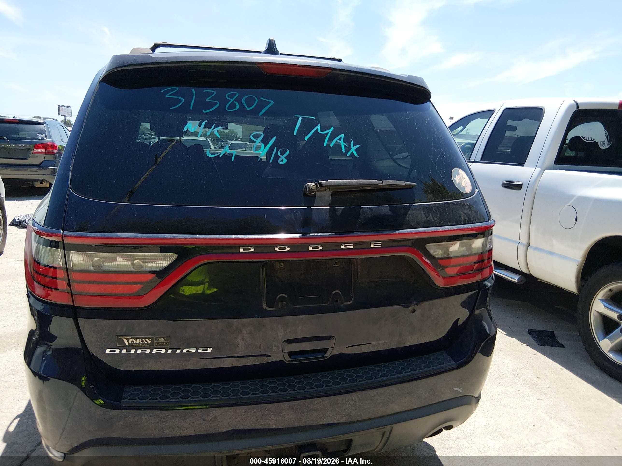2014 Dodge Durango Sxt Blue vin: 1C4RDHAG4EC313807
