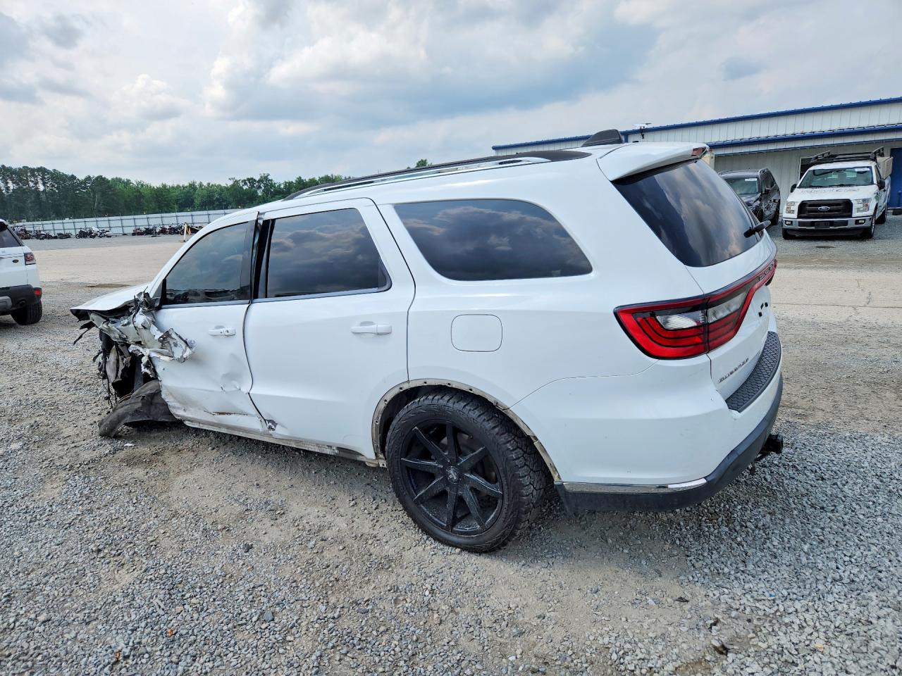 2014 Dodge Durango Sxt White vin: 1C4RDHAG4EC592076