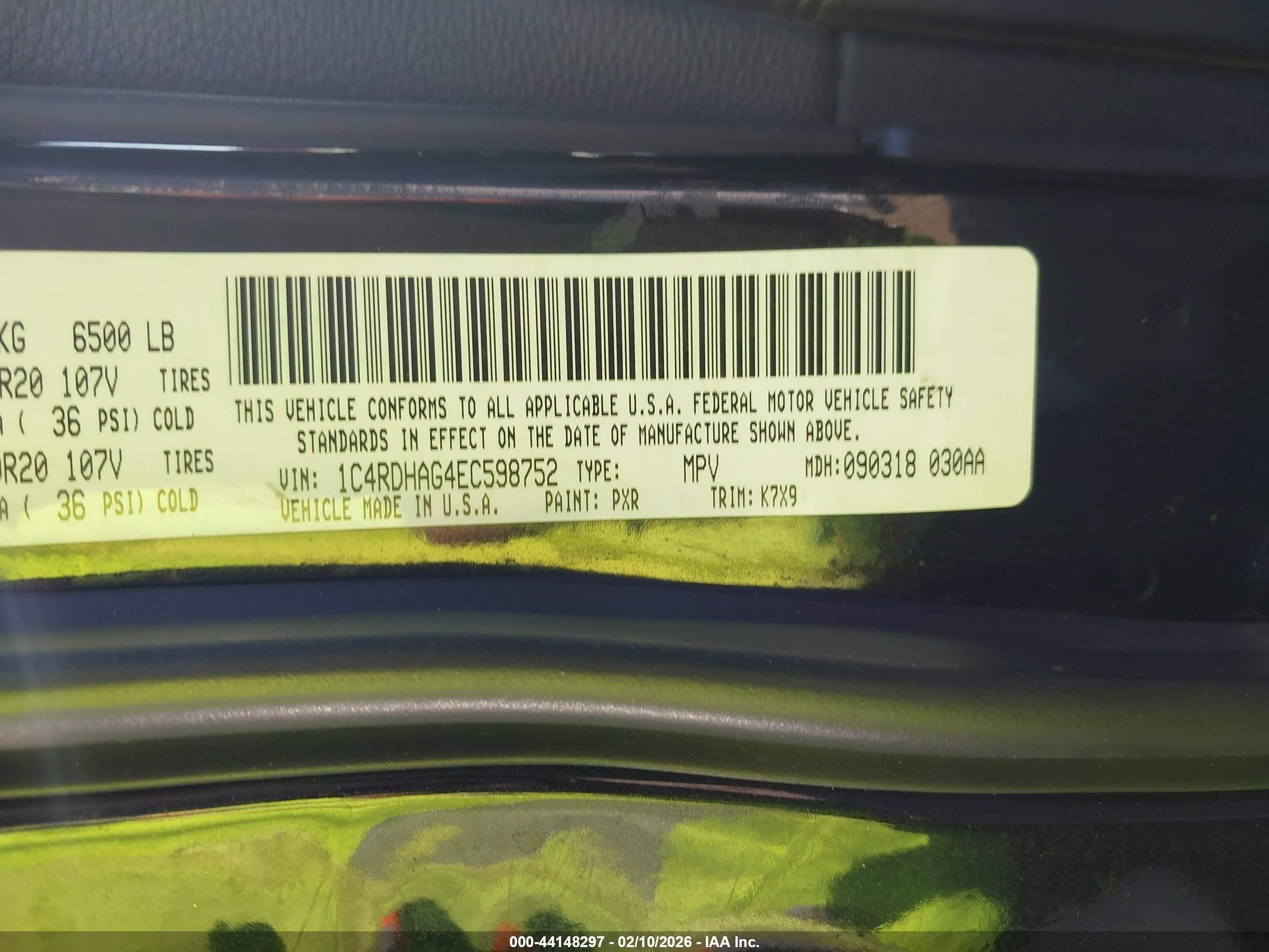 2014 Dodge Durango Sxt Черный vin: 1C4RDHAG4EC598752