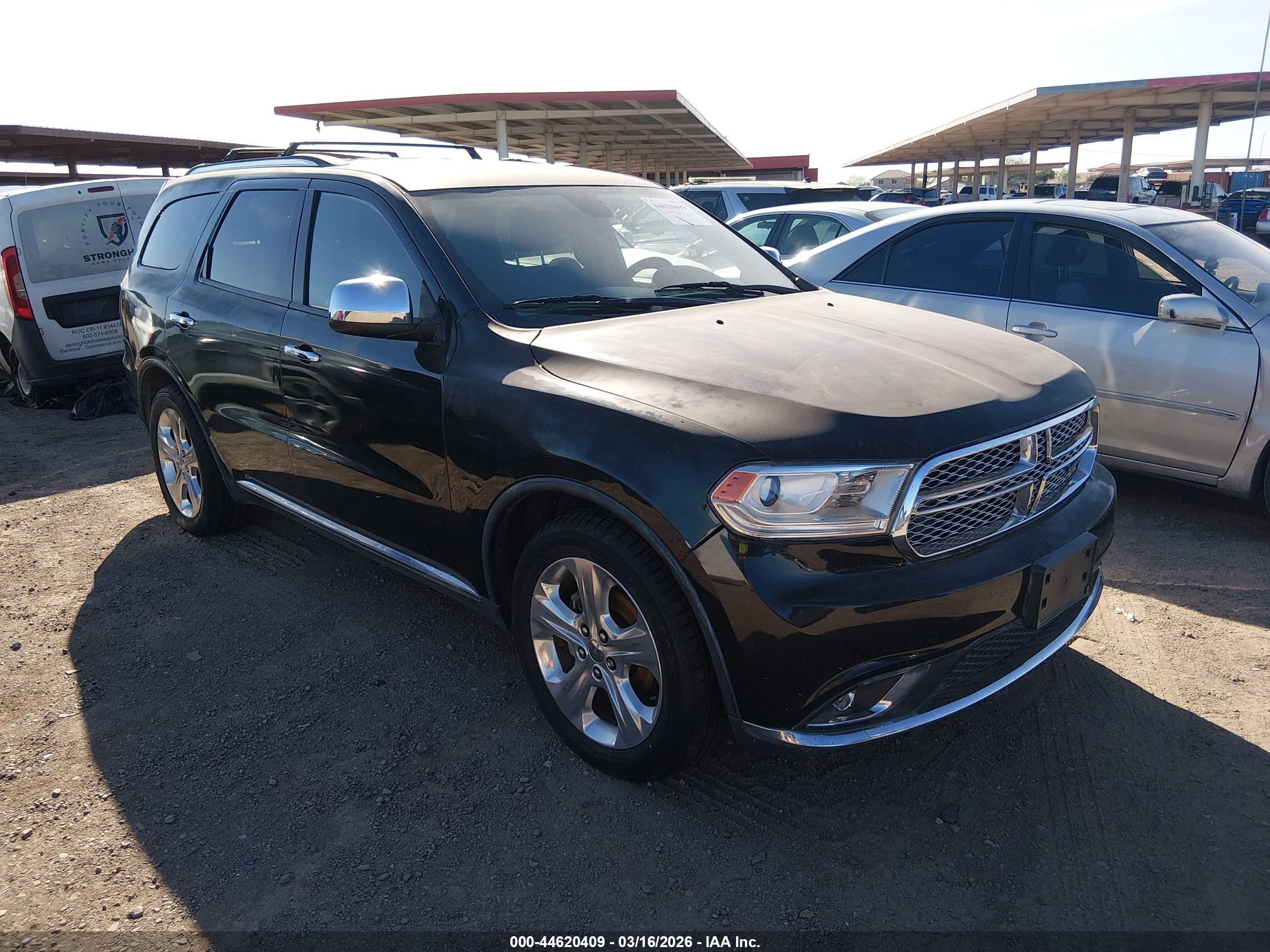 2015 Dodge Durango Sxt Black vin: 1C4RDHAG4FC127668