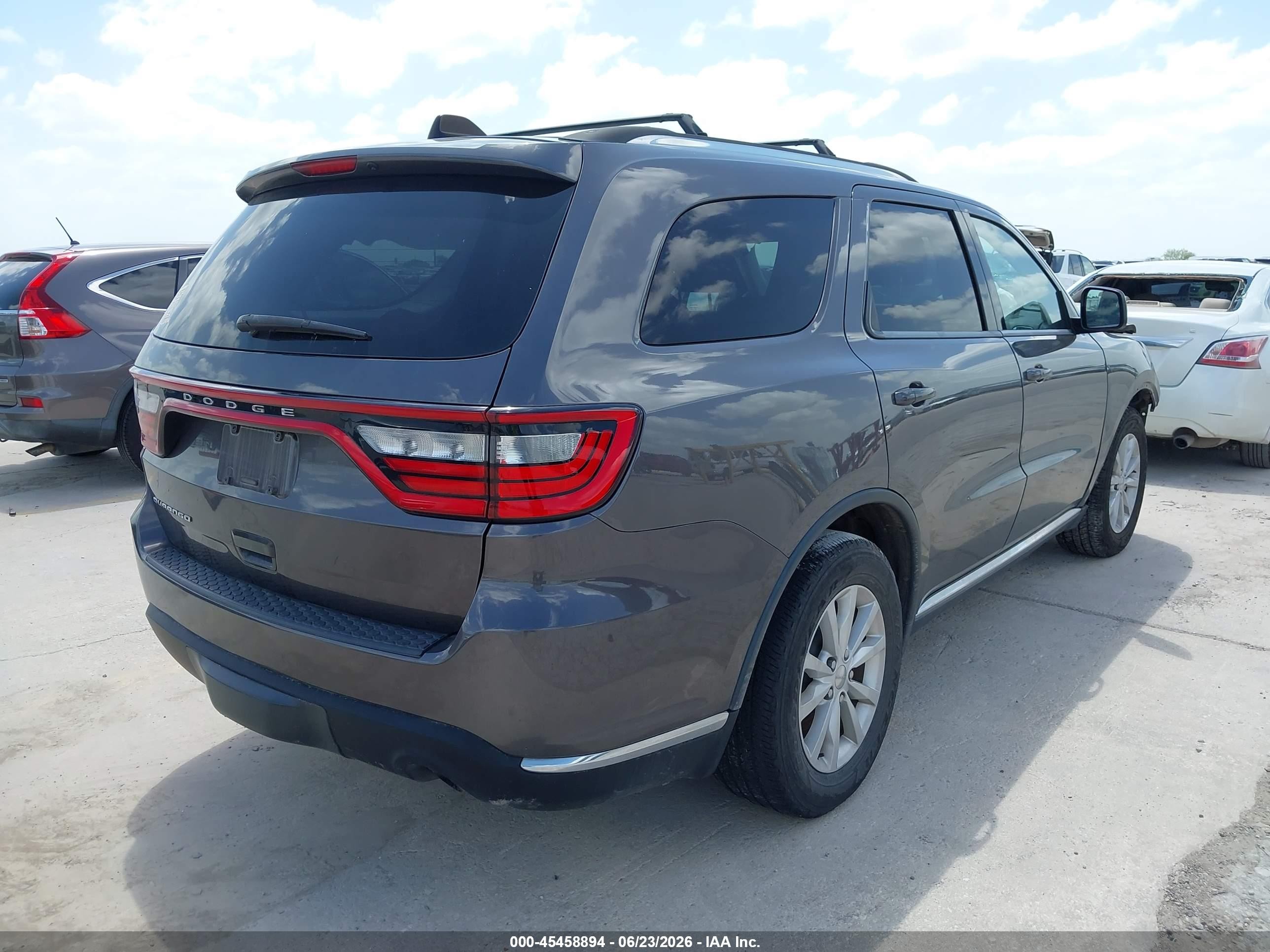 2015 Dodge Durango Sxt Серый vin: 1C4RDHAG4FC709124