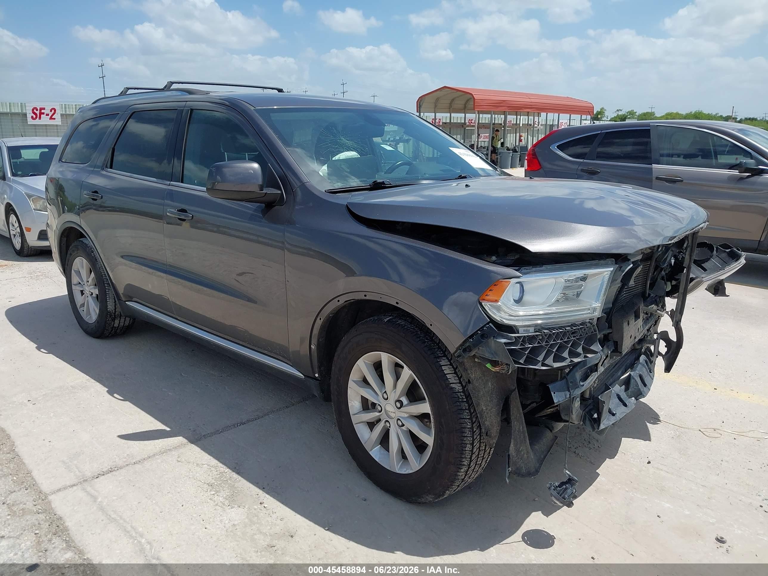 2015 Dodge Durango Sxt Gray vin: 1C4RDHAG4FC709124