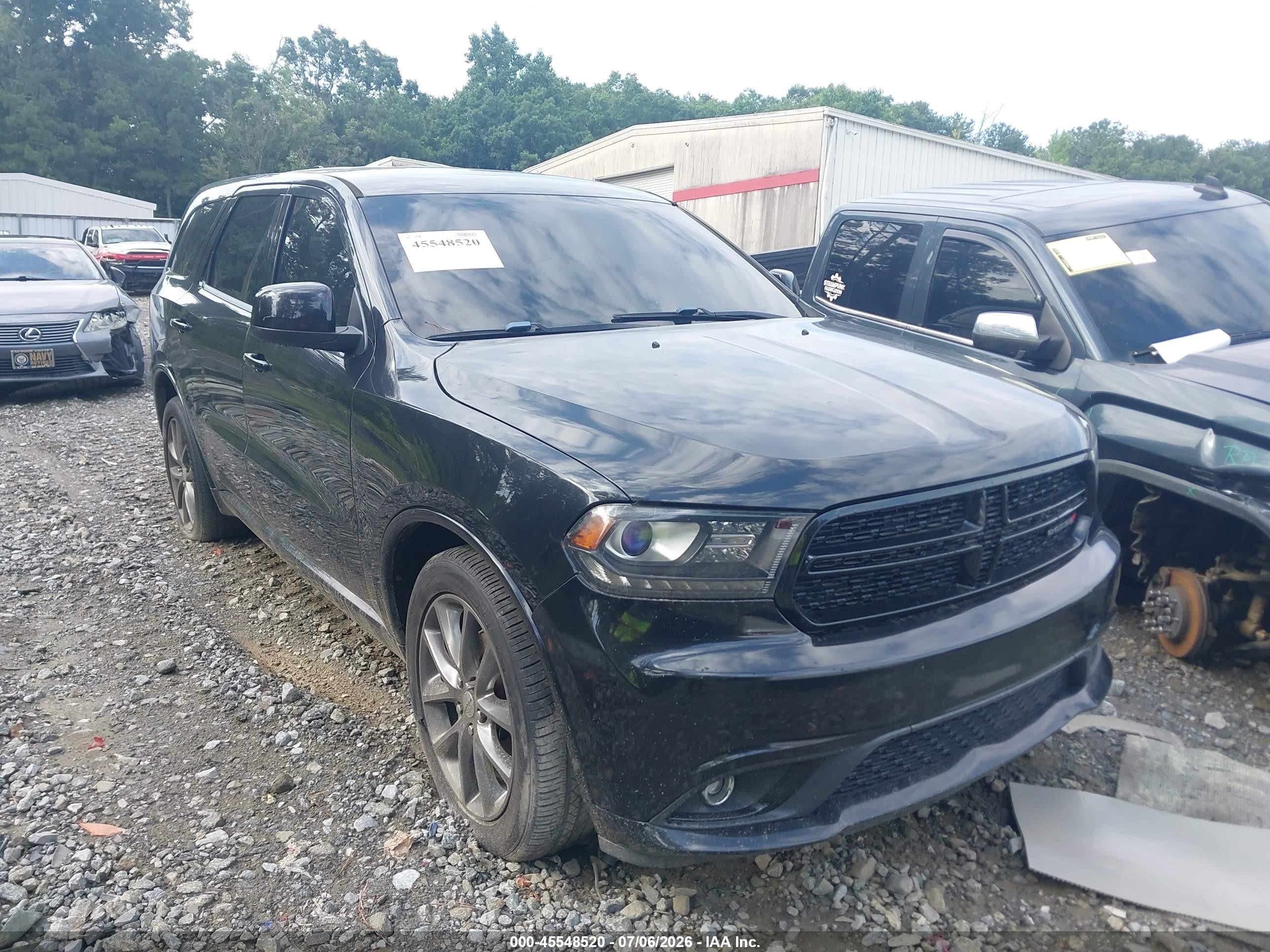 2015 Dodge Durango Sxt Black vin: 1C4RDHAG4FC826556