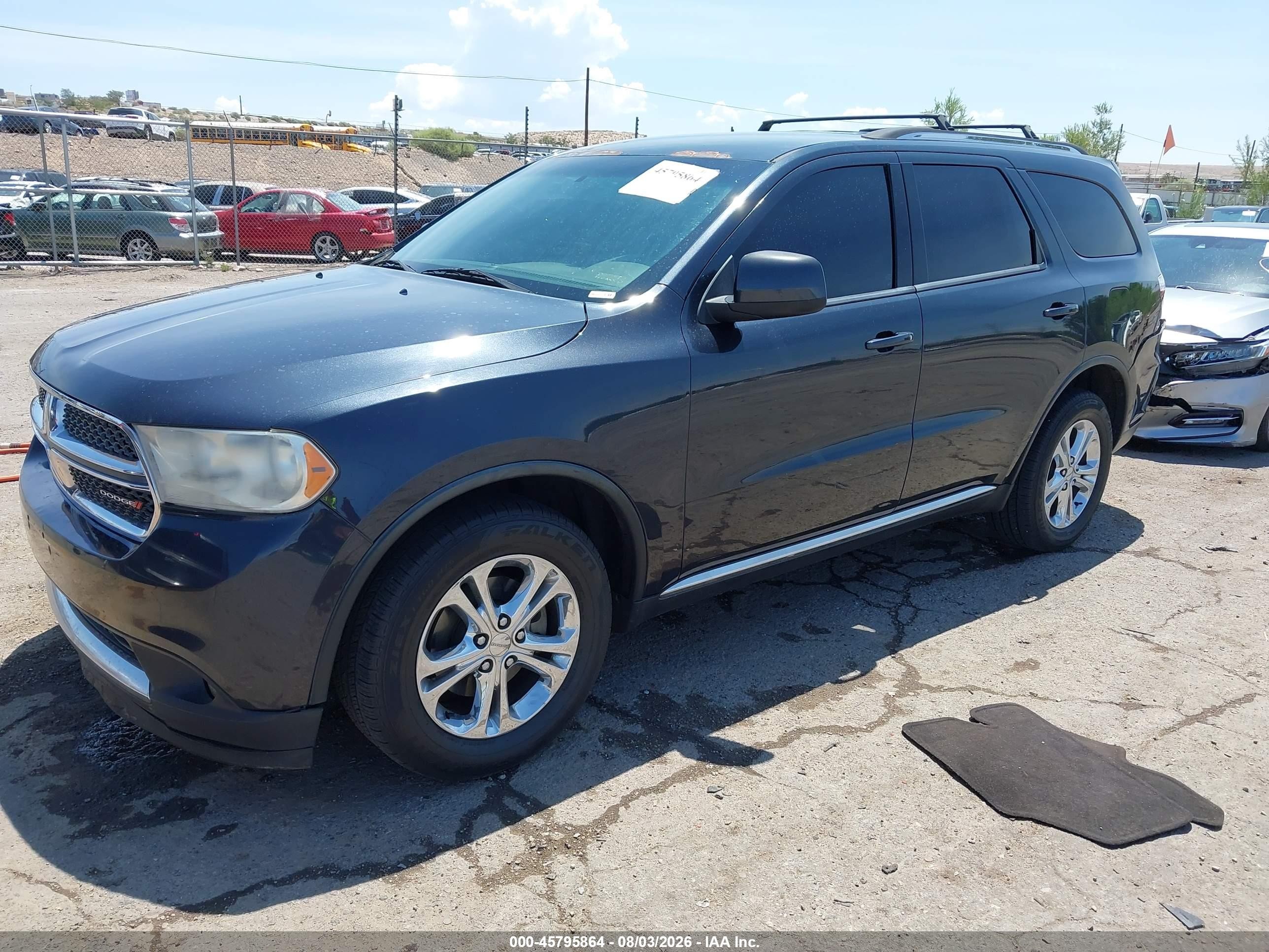 2012 Dodge Durango Sxt Black vin: 1C4RDHAG5CC257924