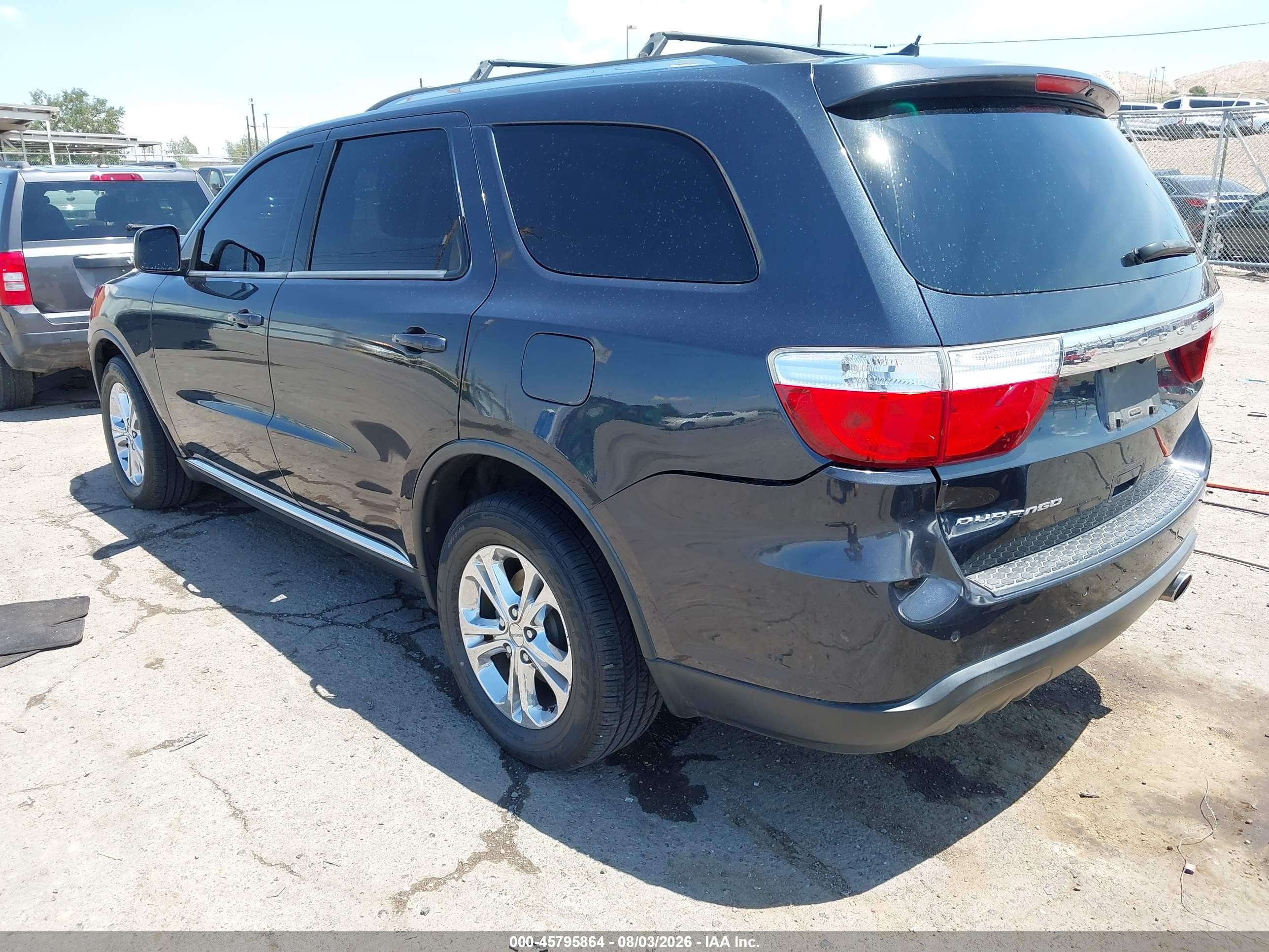 2012 Dodge Durango Sxt Black vin: 1C4RDHAG5CC257924