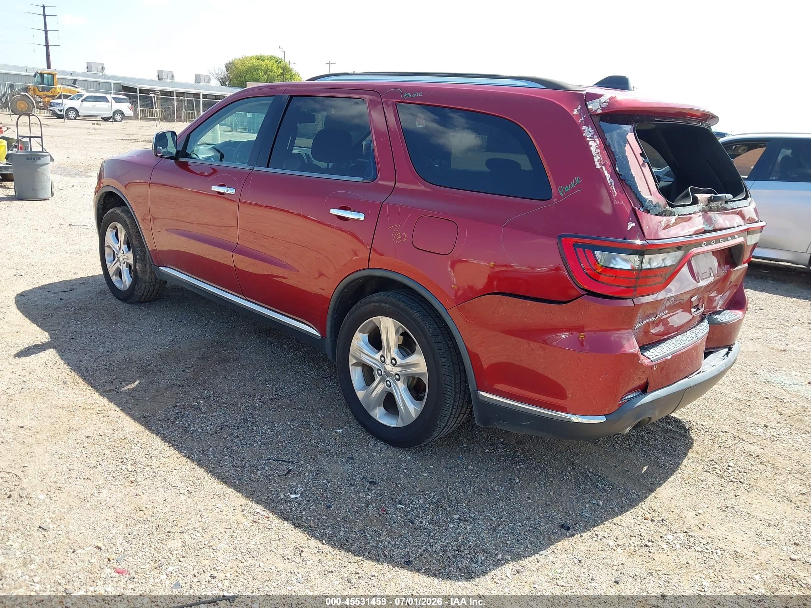 2014 Dodge Durango Sxt Red vin: 1C4RDHAG5EC975475