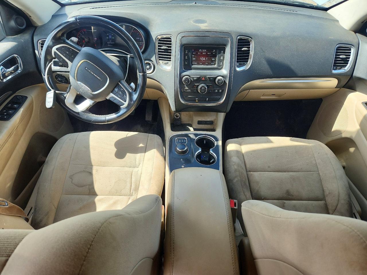 2015 Dodge Durango Sxt White vin: 1C4RDHAG5FC906853