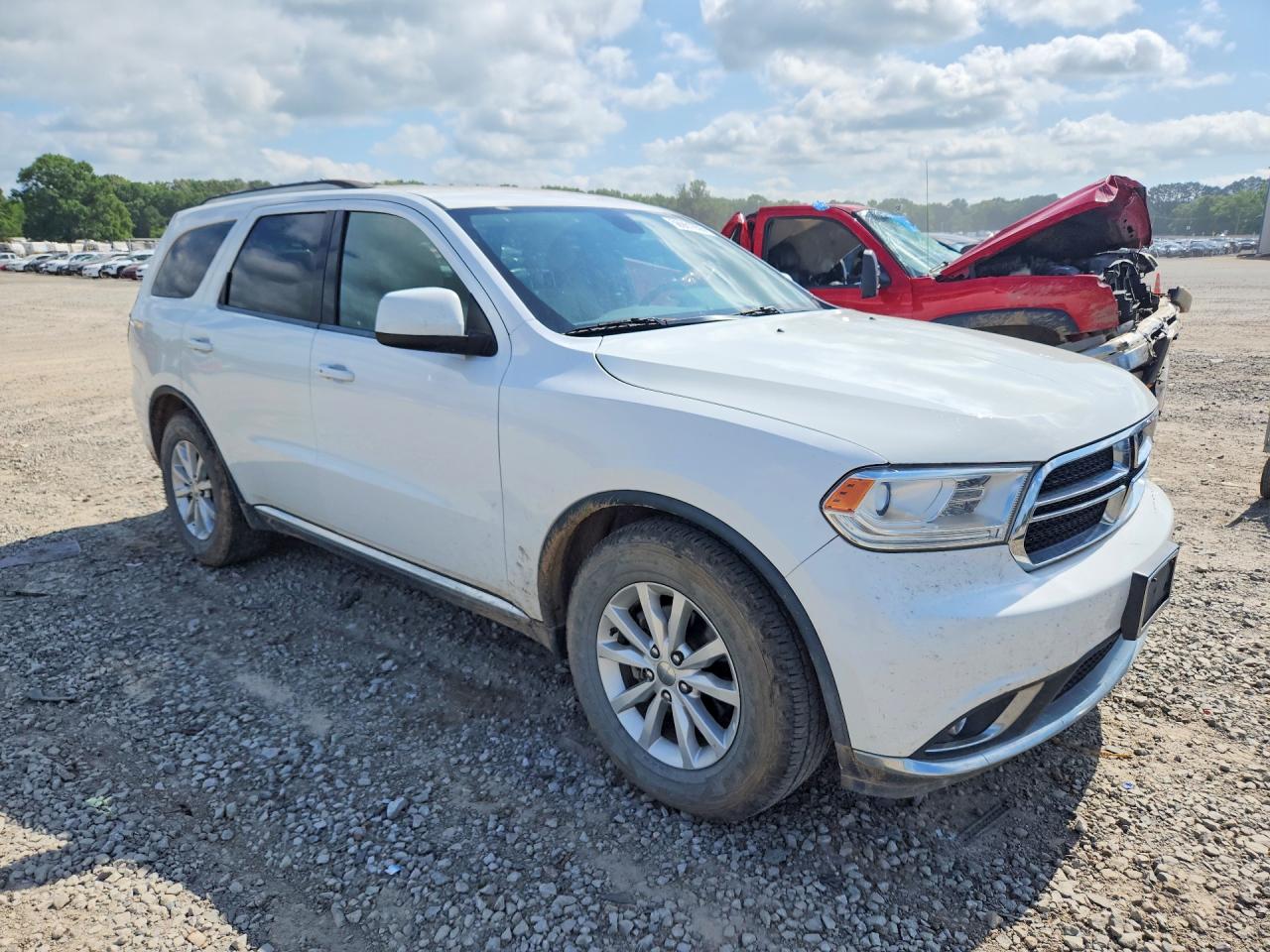 2015 Dodge Durango Sxt White vin: 1C4RDHAG5FC906853