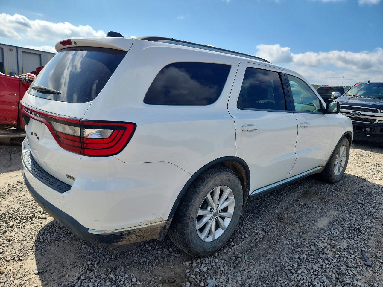 2015 Dodge Durango Sxt White vin: 1C4RDHAG5FC906853