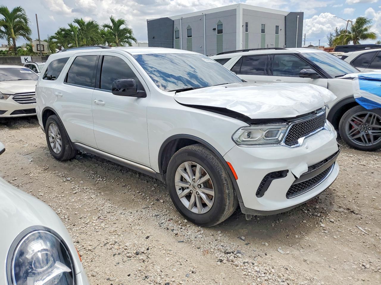 2023 Dodge Durango Sxt Белый vin: 1C4RDHAG5PC685336