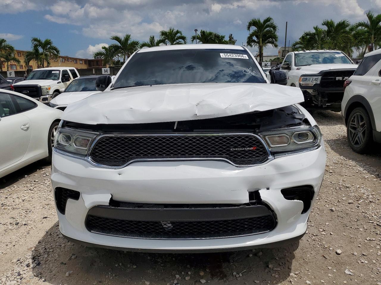 2023 Dodge Durango Sxt Белый vin: 1C4RDHAG5PC685336