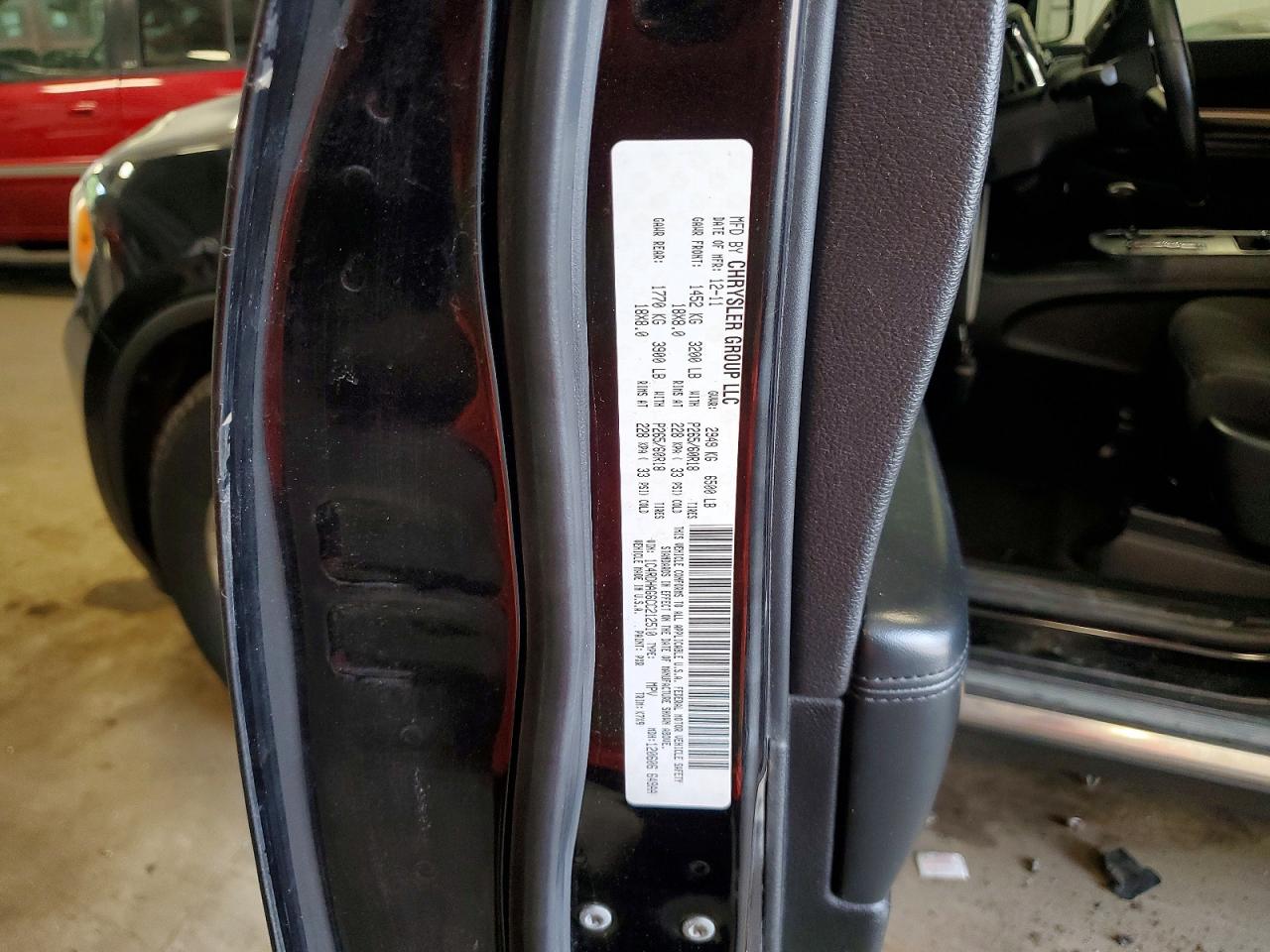 2012 Dodge Durango Sxt Черный vin: 1C4RDHAG6CC212510
