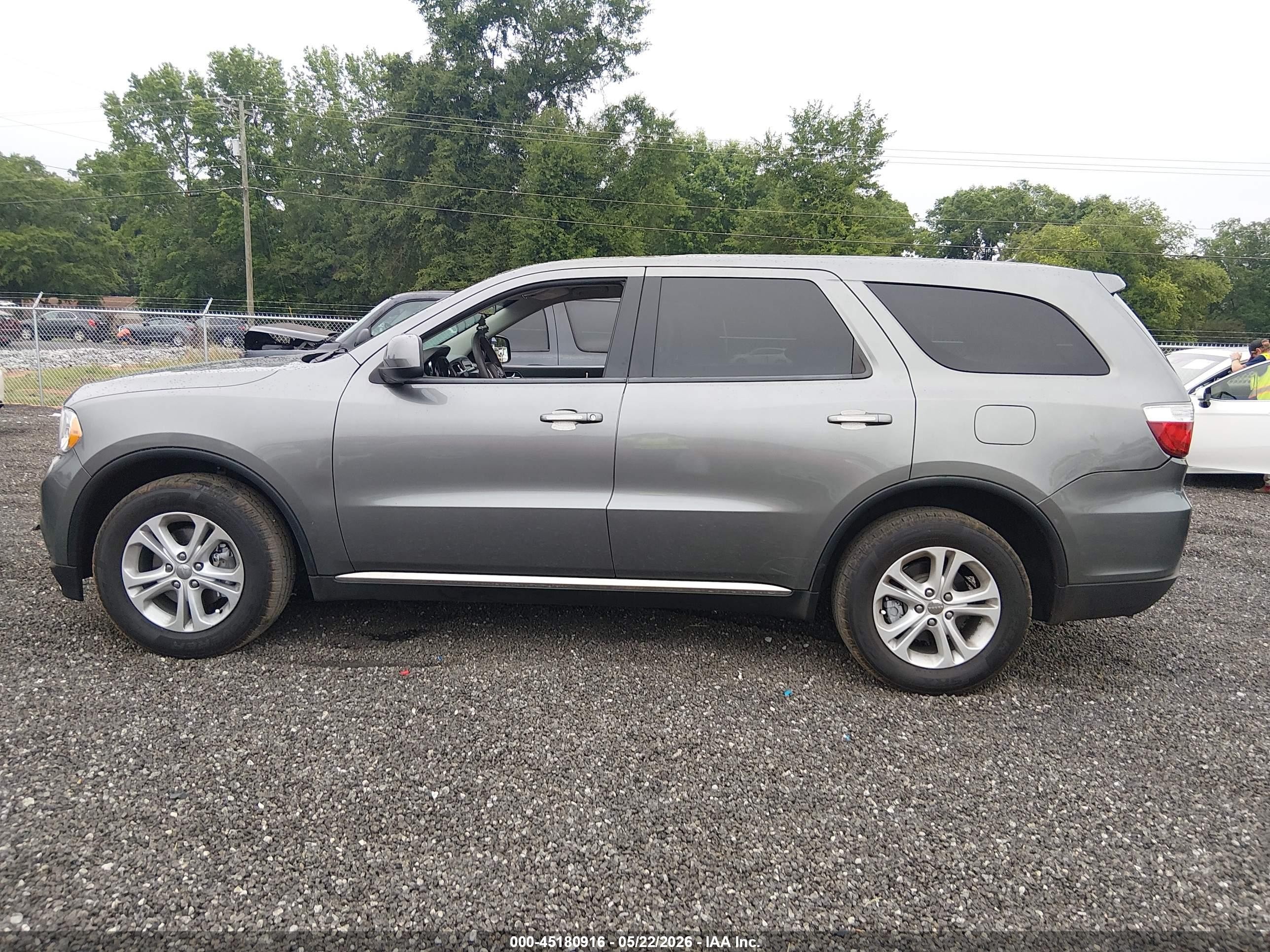 2013 Dodge Durango Sxt Gray vin: 1C4RDHAG6DC608230