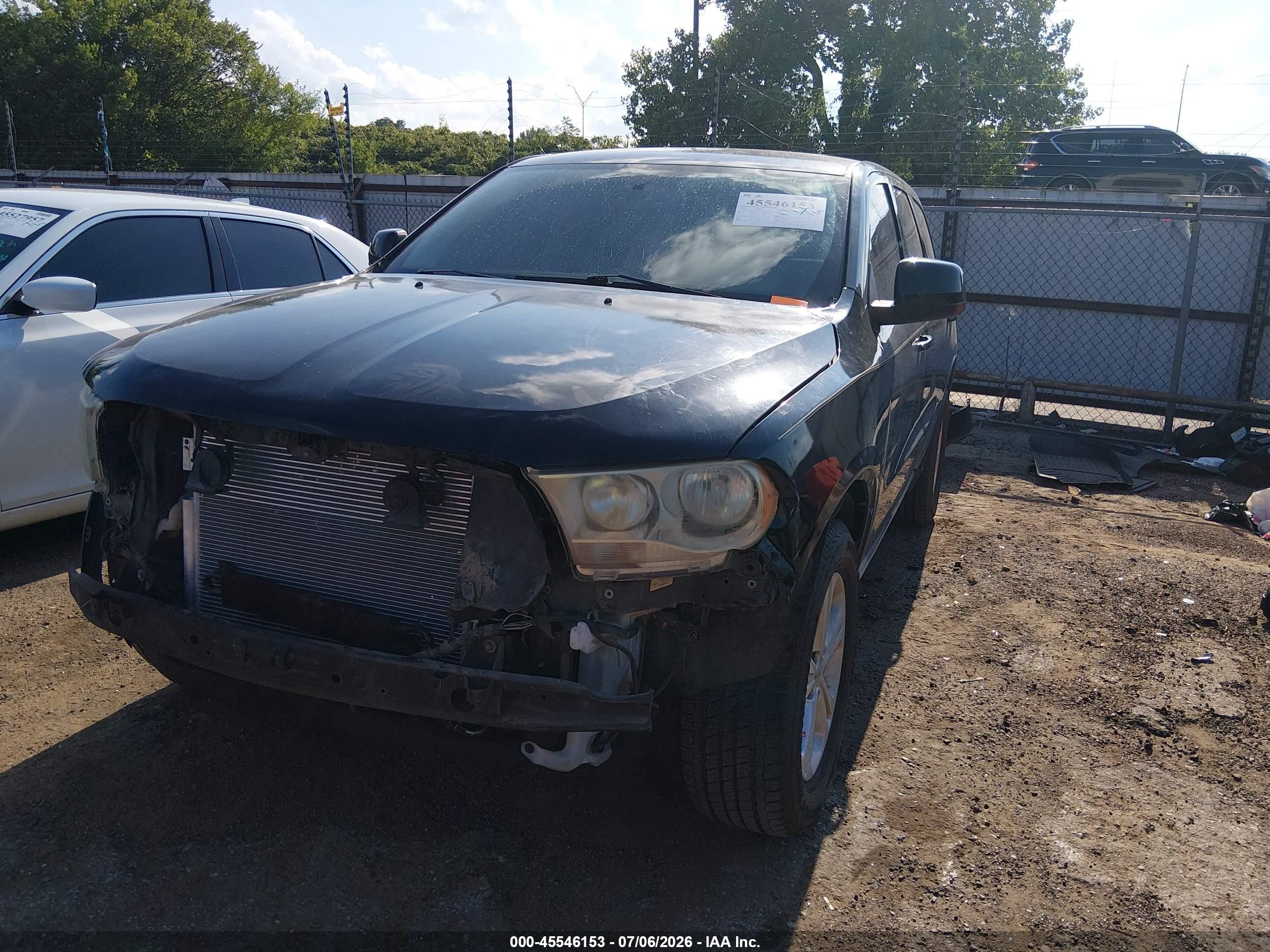 2013 Dodge Durango Sxt Black vin: 1C4RDHAG6DC657427