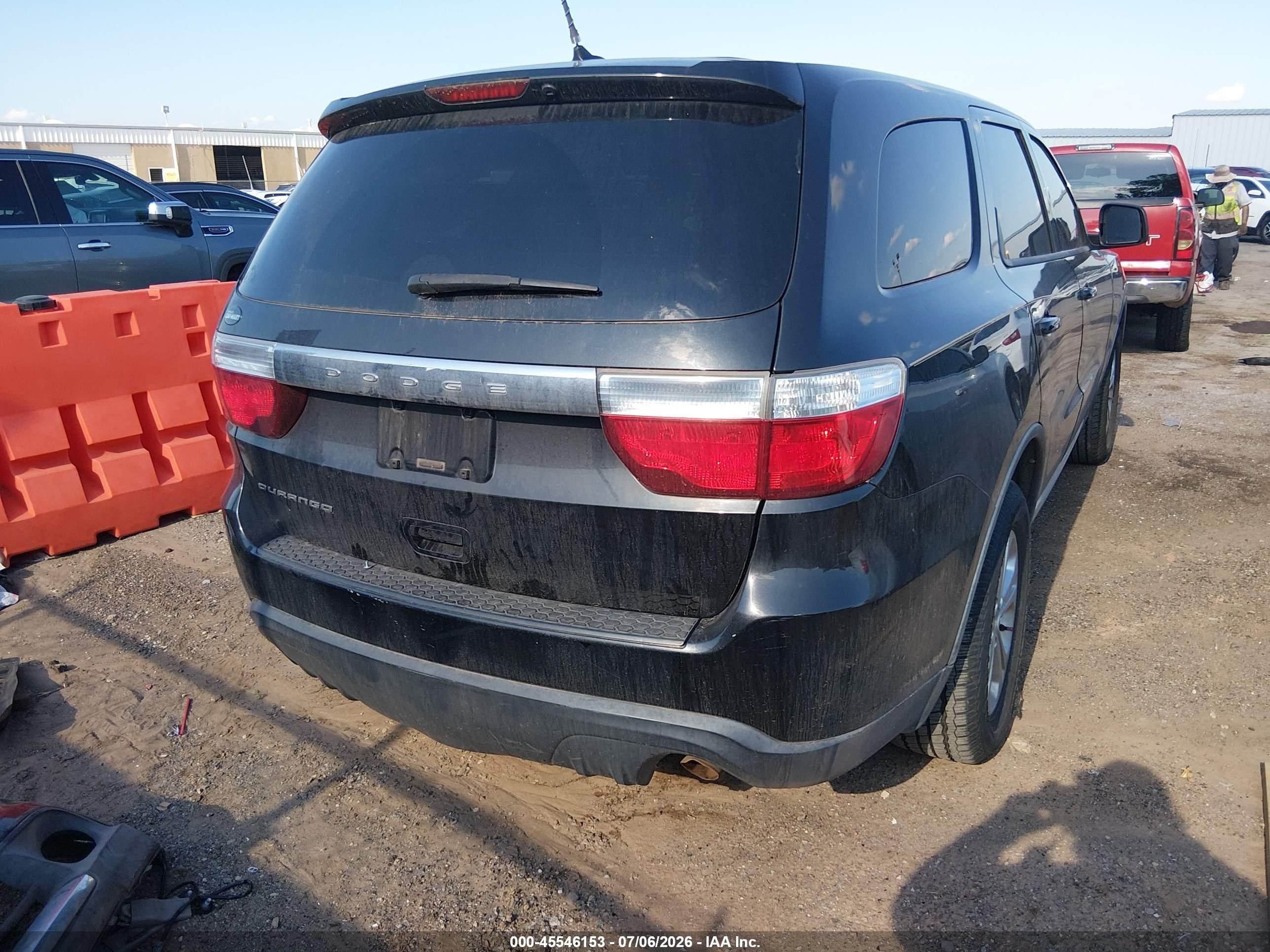 2013 Dodge Durango Sxt Black vin: 1C4RDHAG6DC657427