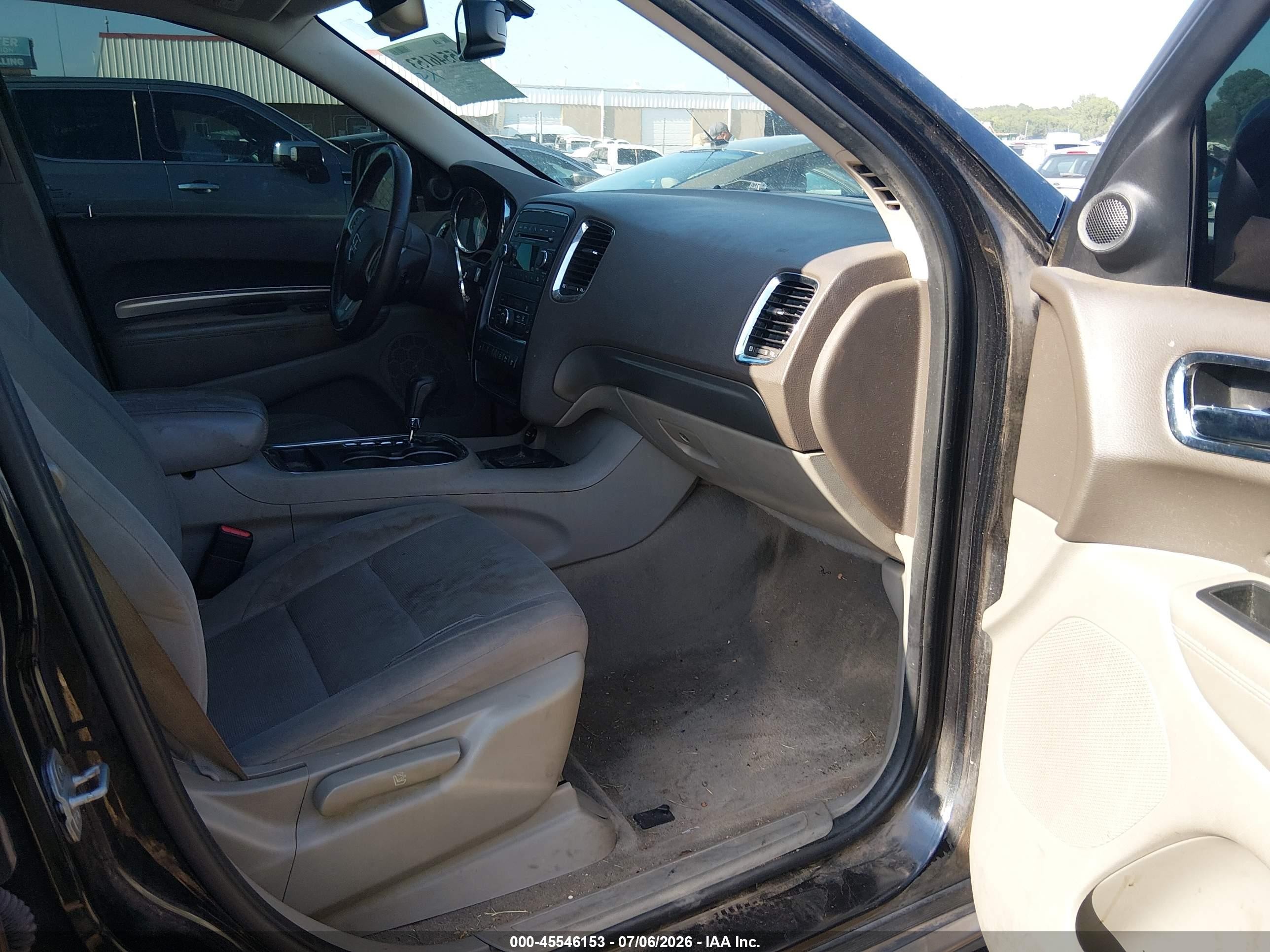 2013 Dodge Durango Sxt Black vin: 1C4RDHAG6DC657427
