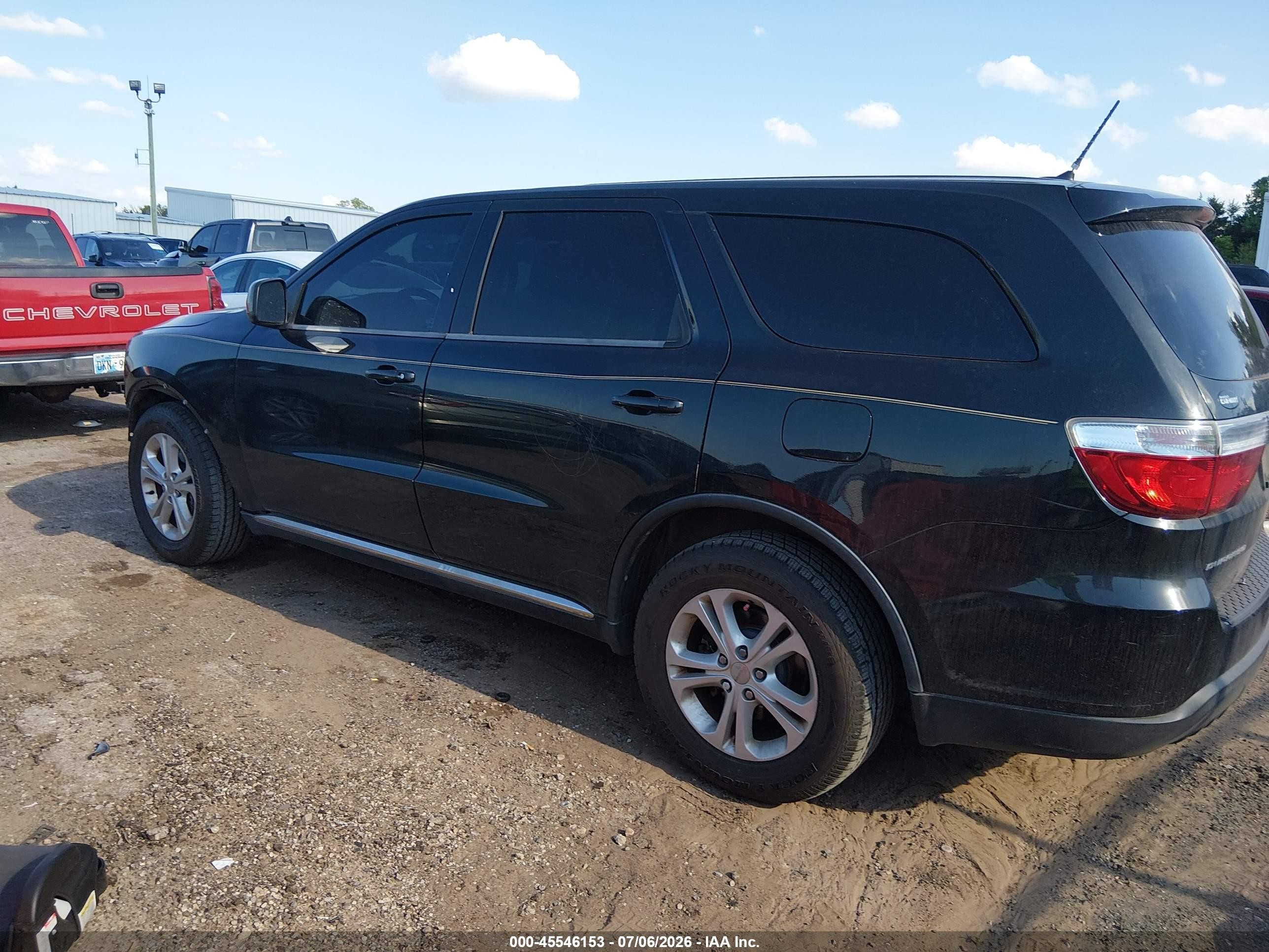 2013 Dodge Durango Sxt Black vin: 1C4RDHAG6DC657427