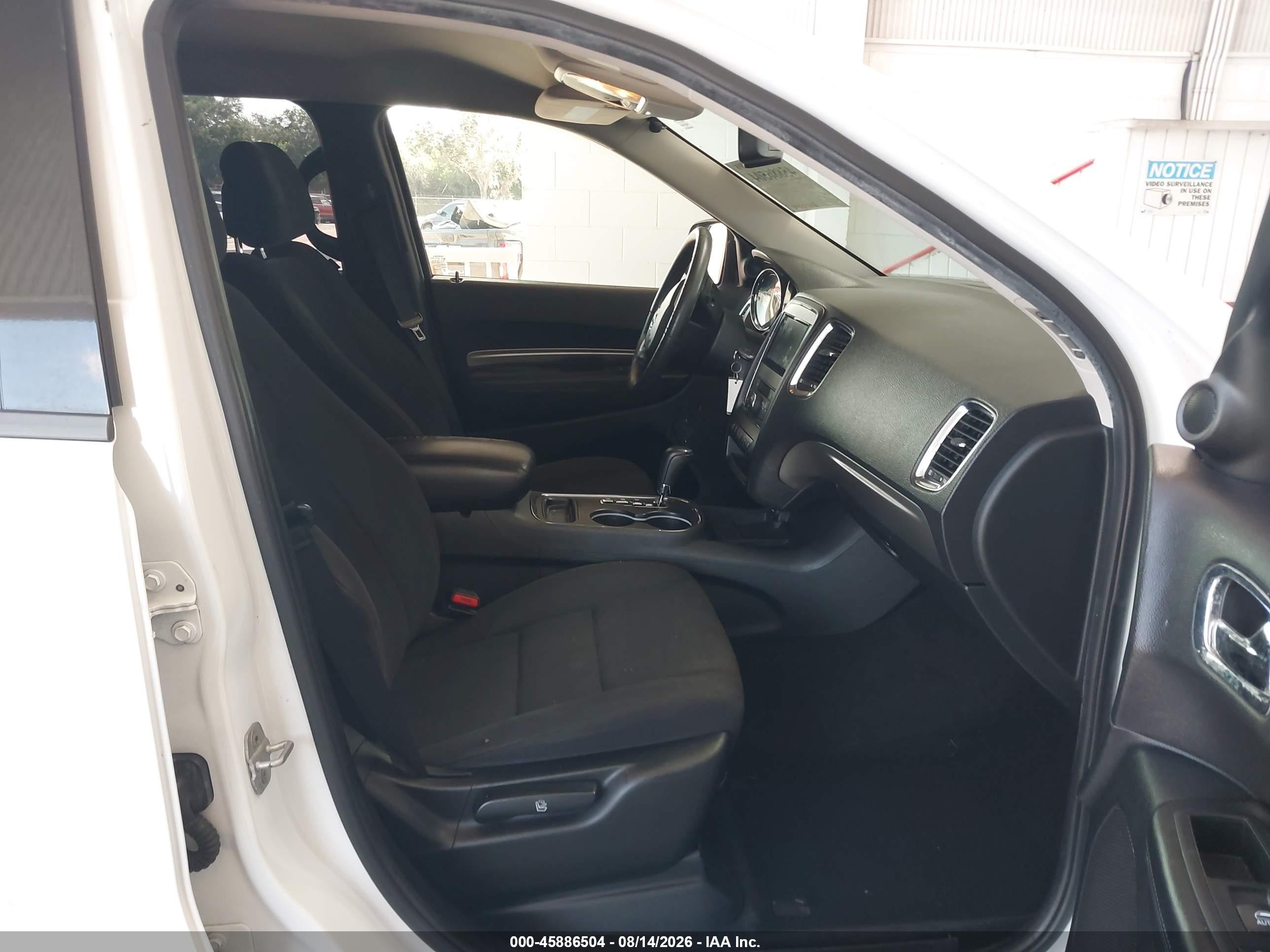 2013 Dodge Durango Sxt White vin: 1C4RDHAG6DC669657