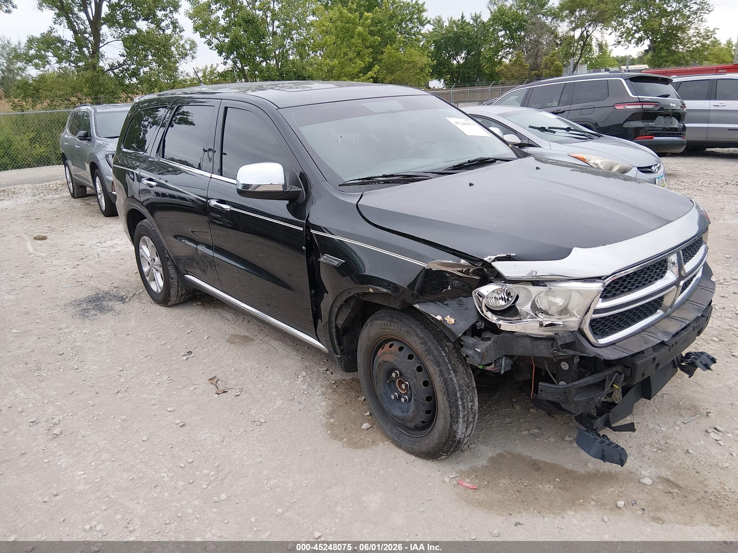 2013 Dodge Durango Sxt Black vin: 1C4RDHAG6DC694896