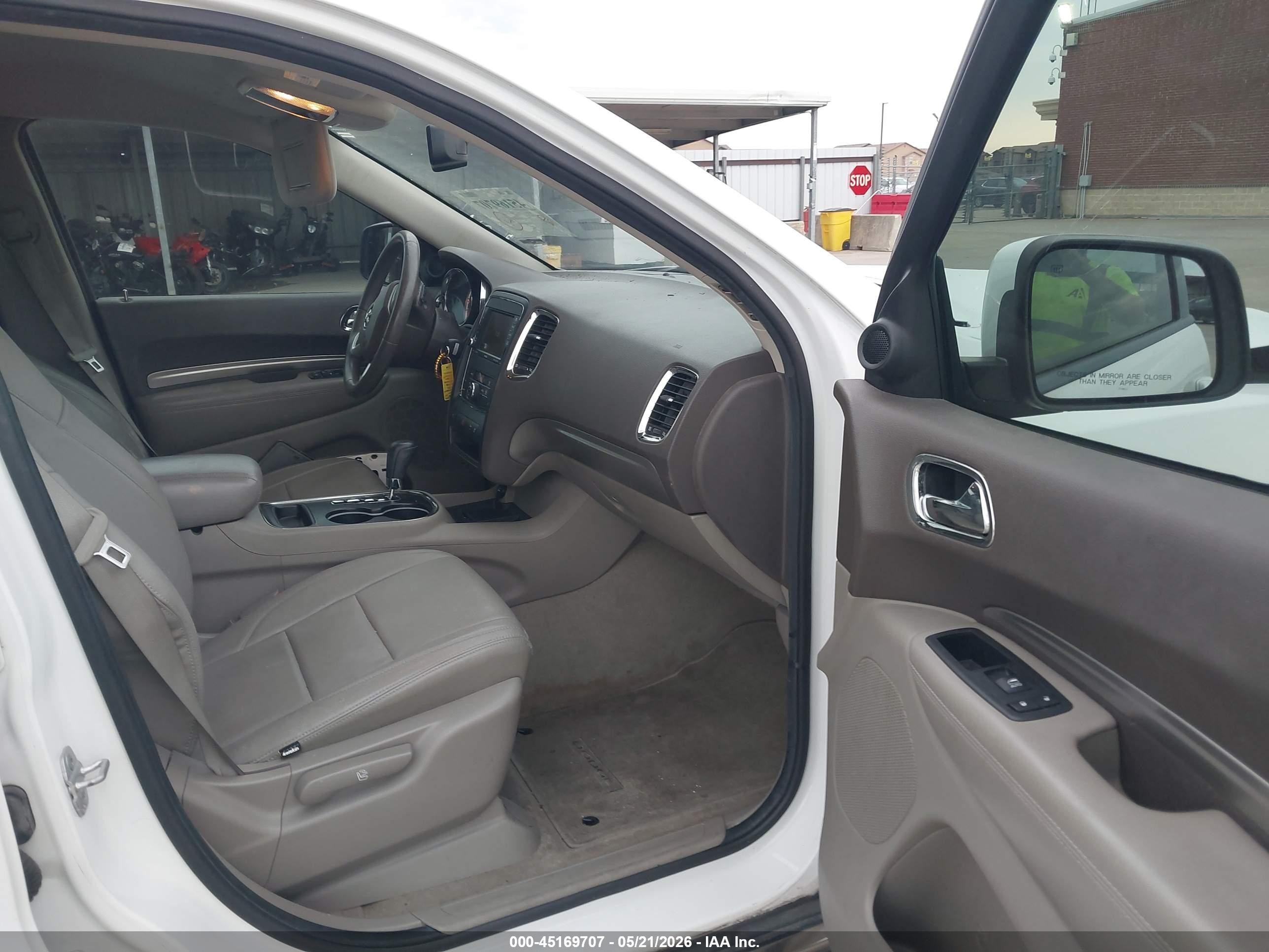 2013 Dodge Durango Sxt Белый vin: 1C4RDHAG6DC695112