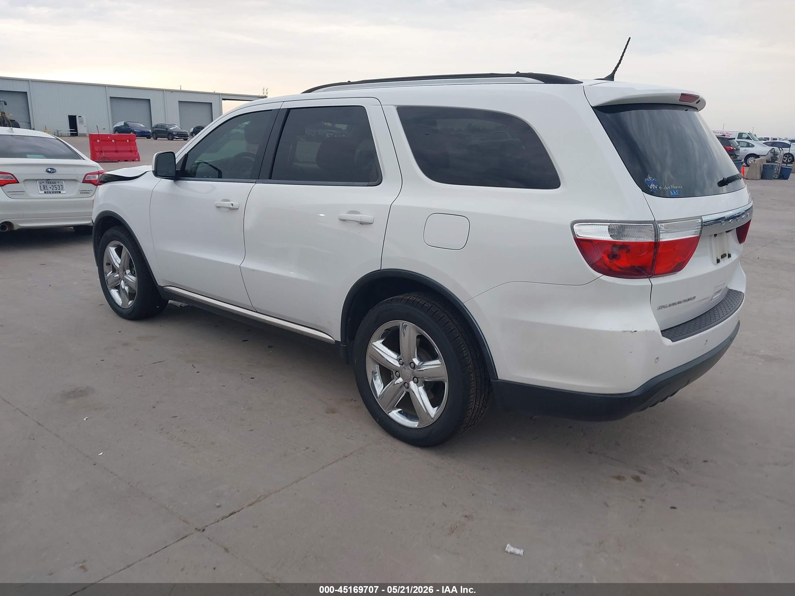 2013 Dodge Durango Sxt Белый vin: 1C4RDHAG6DC695112