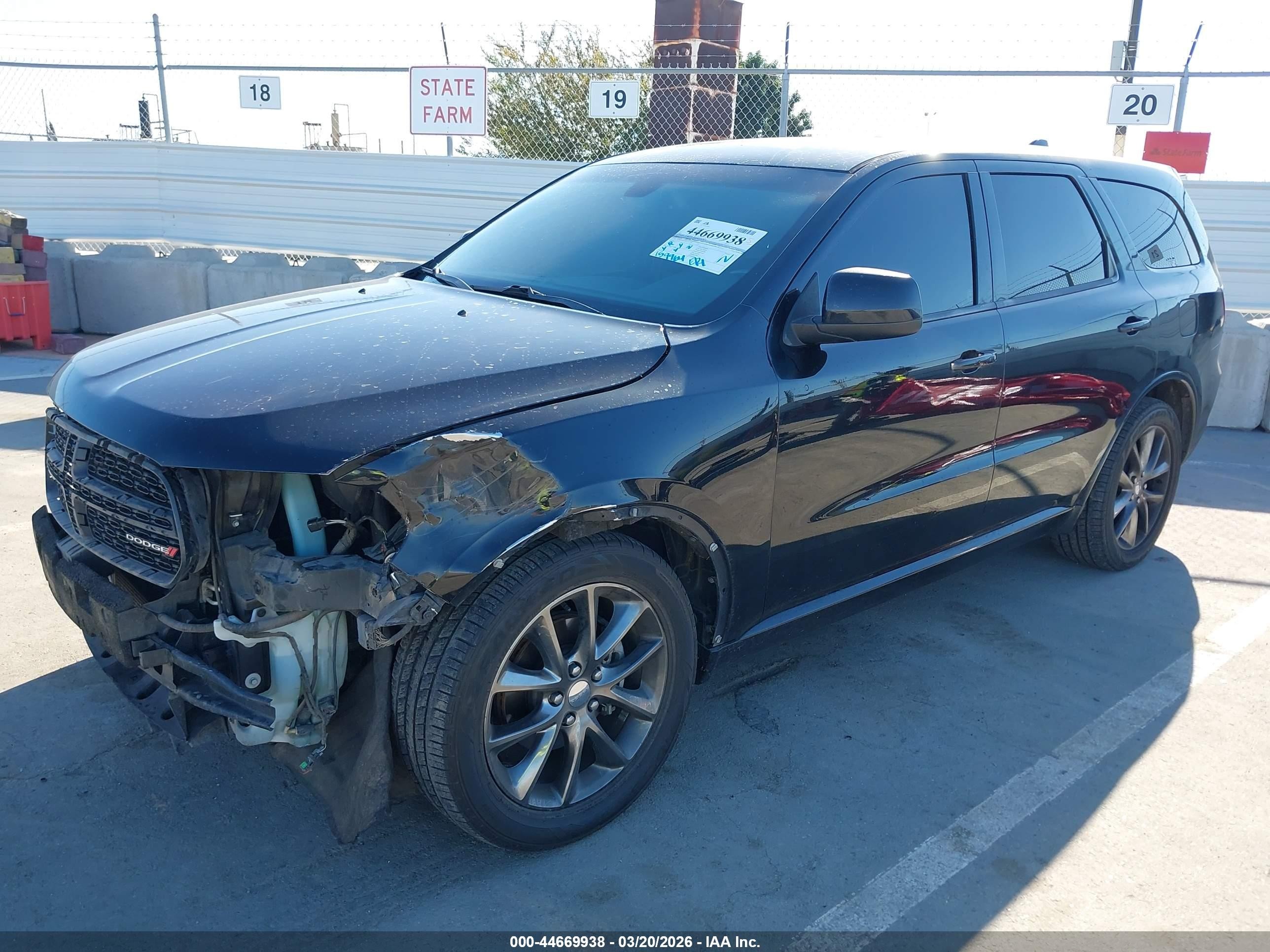 2014 Dodge Durango Sxt Черный vin: 1C4RDHAG6EC332228