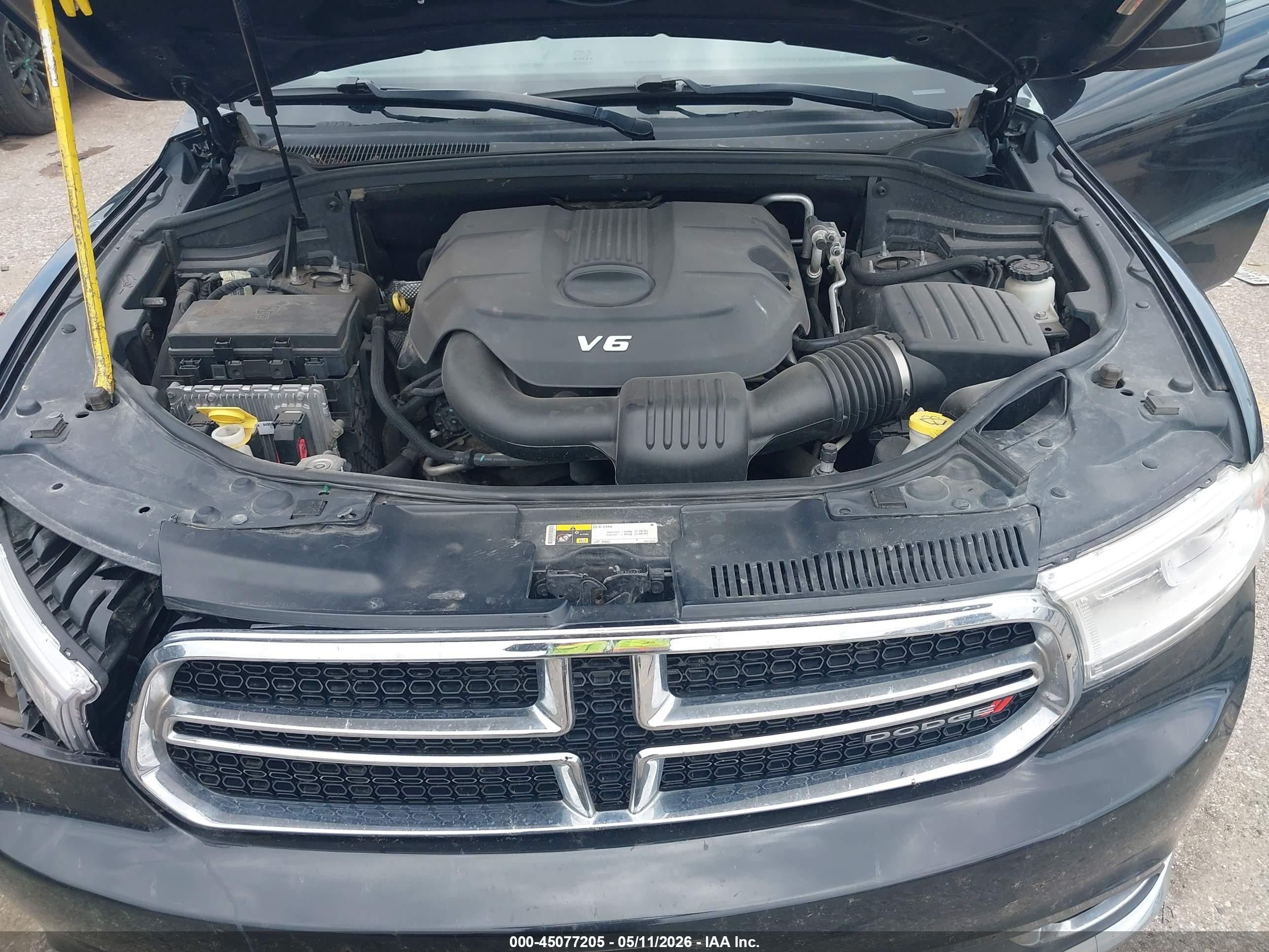 2014 Dodge Durango Sxt Черный vin: 1C4RDHAG6EC560455