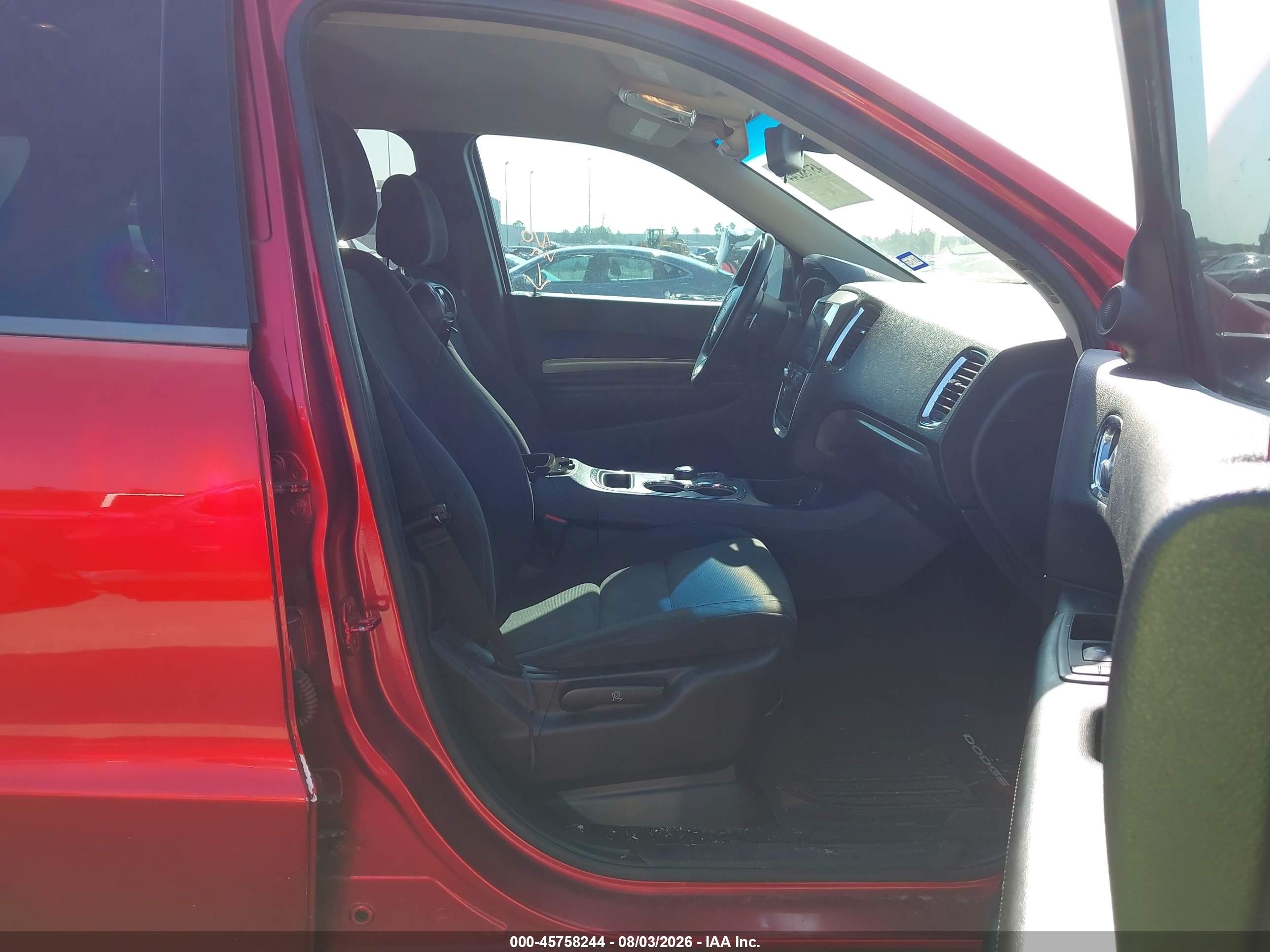 2014 Dodge Durango Sxt Red vin: 1C4RDHAG6EC590636