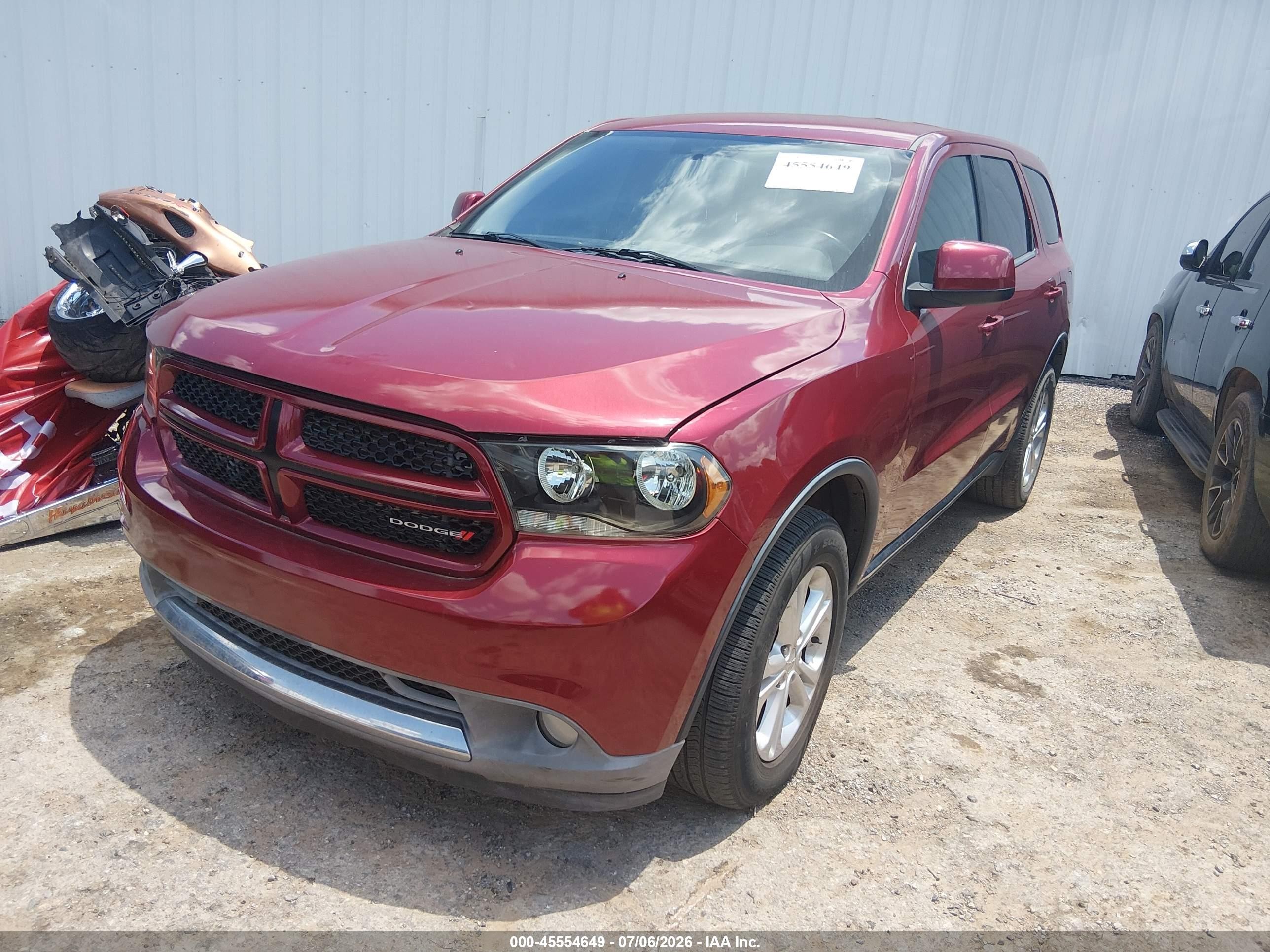 2013 Dodge Durango Sxt Red vin: 1C4RDHAG7DC678397