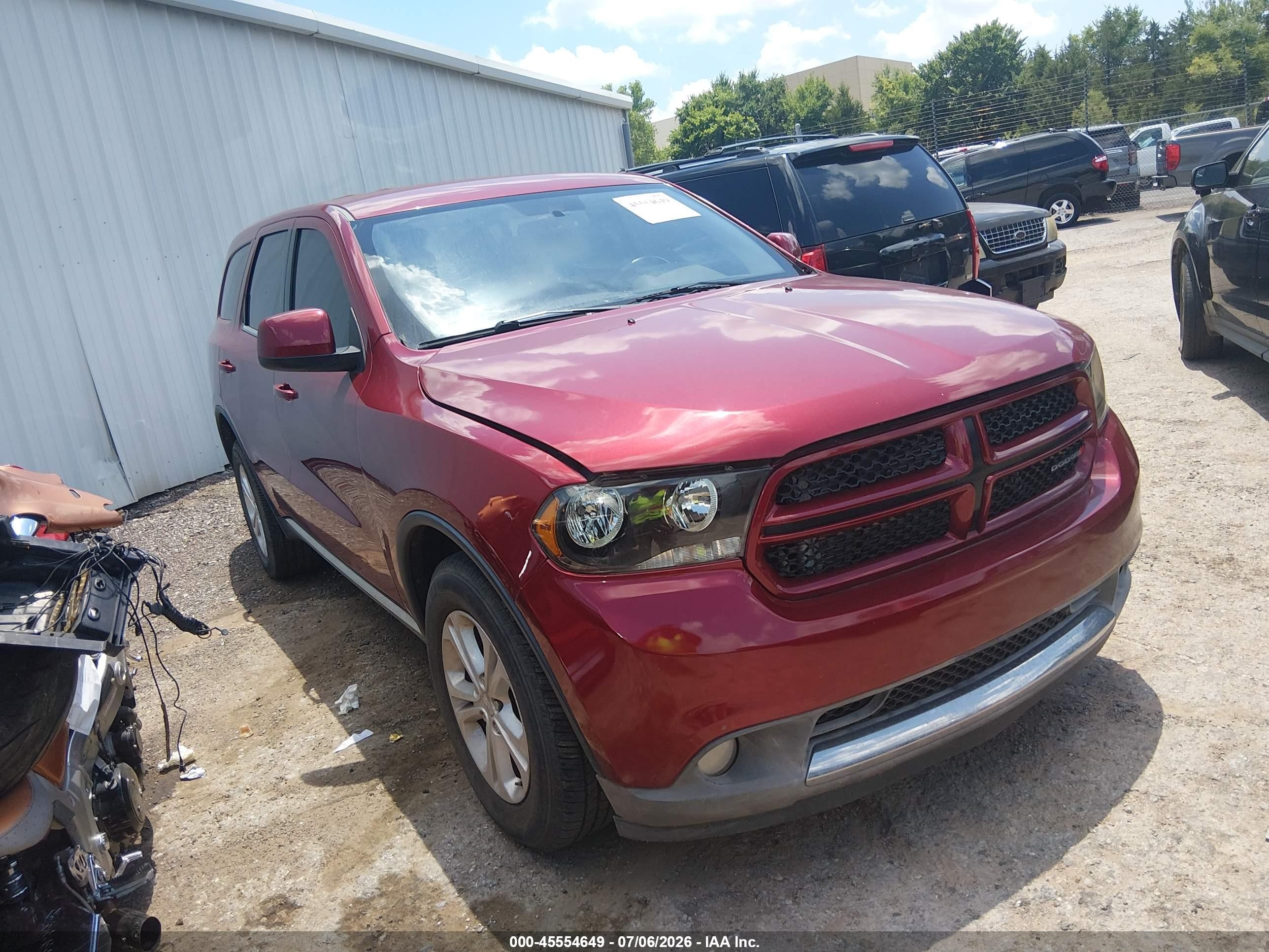 2013 Dodge Durango Sxt Red vin: 1C4RDHAG7DC678397