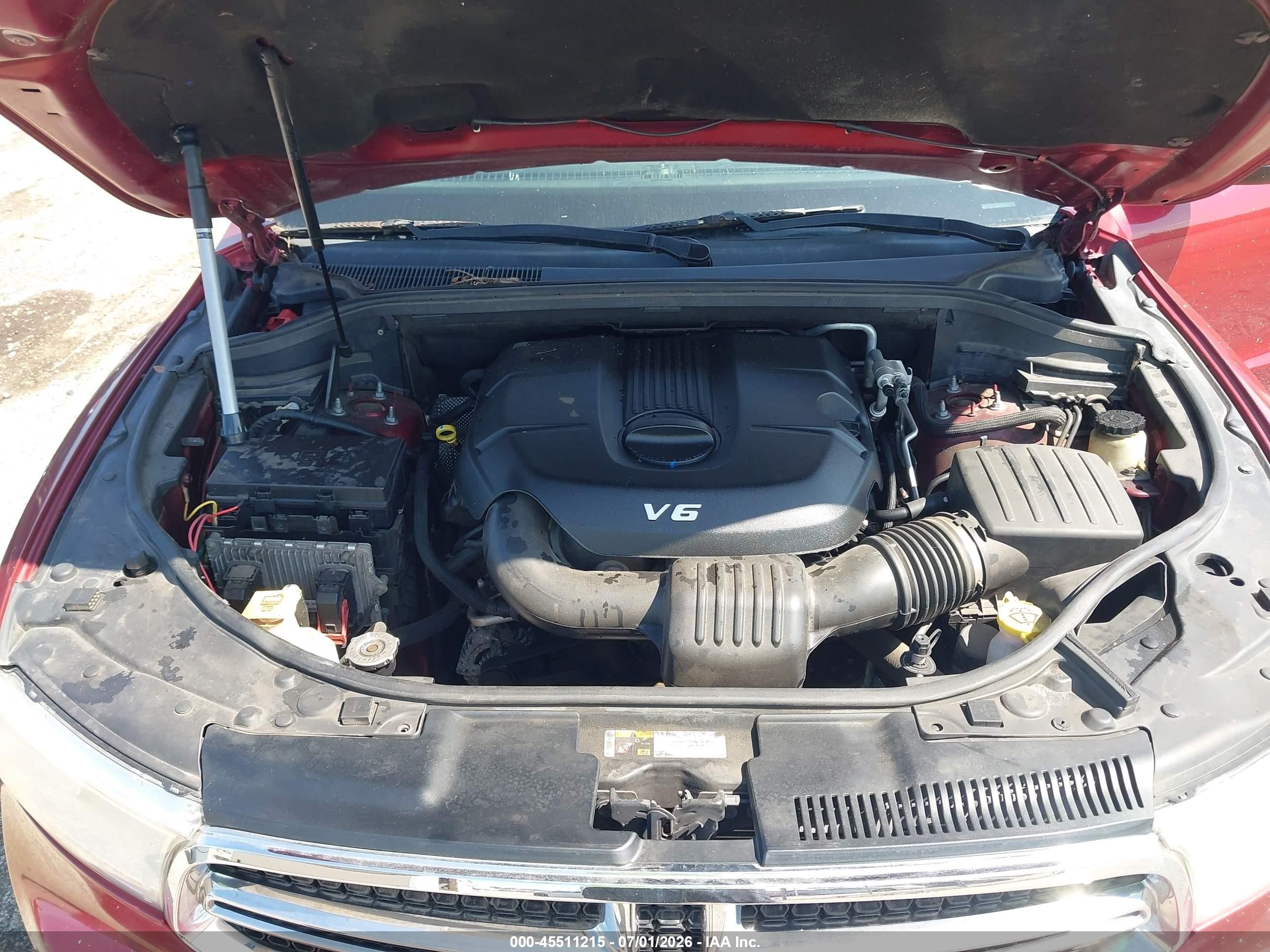 2014 Dodge Durango Sxt Burgundy vin: 1C4RDHAG7EC277871