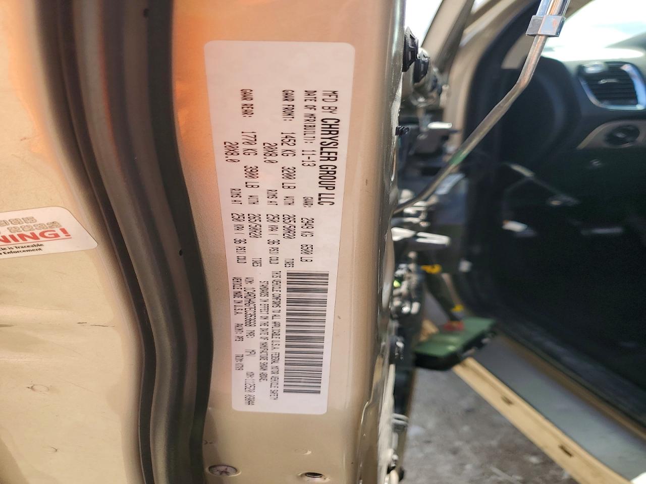 2014 Dodge Durango Sxt Gold vin: 1C4RDHAG7EC353668