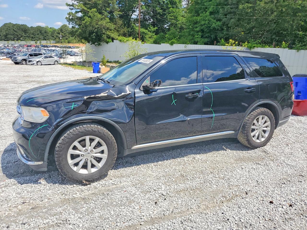 2014 Dodge Durango Sxt Black vin: 1C4RDHAG7EC467895