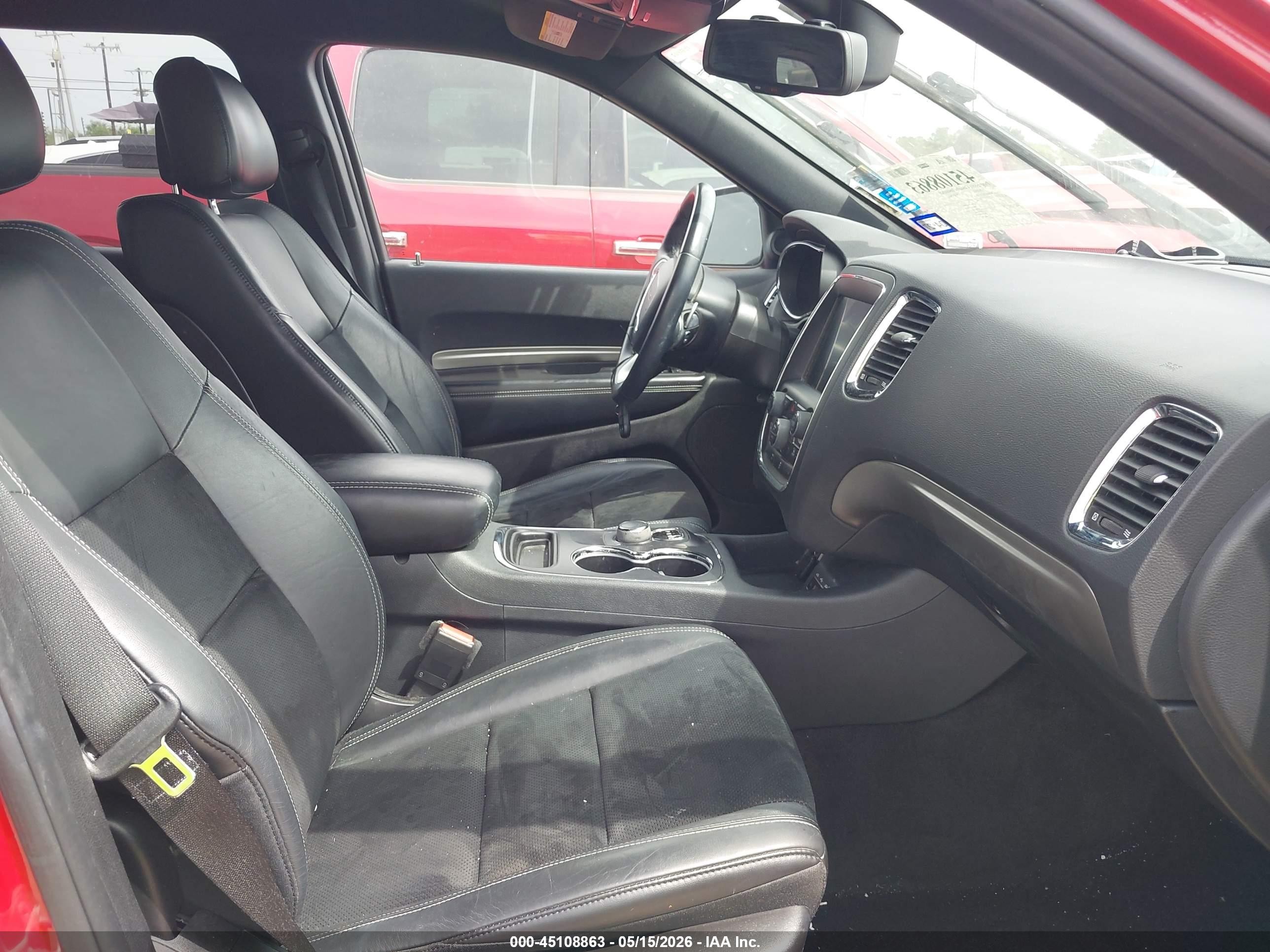 2015 Dodge Durango Sxt Red vin: 1C4RDHAG7FC201455