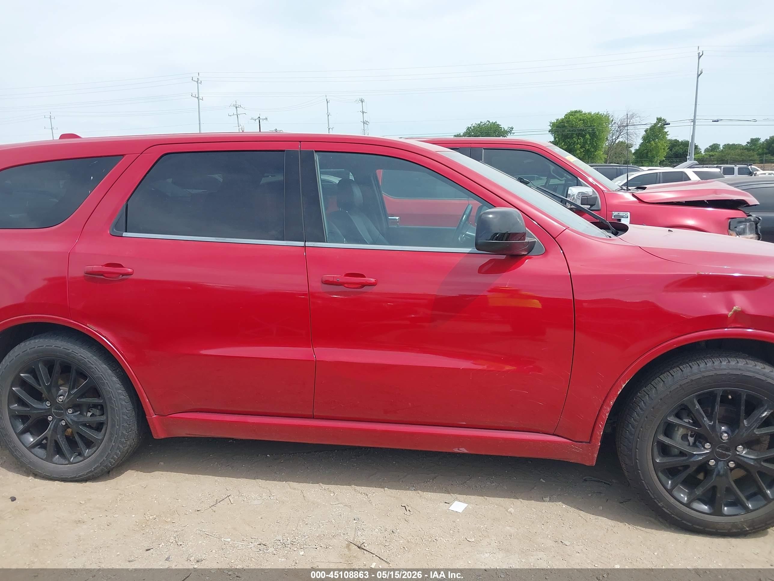 2015 Dodge Durango Sxt Red vin: 1C4RDHAG7FC201455