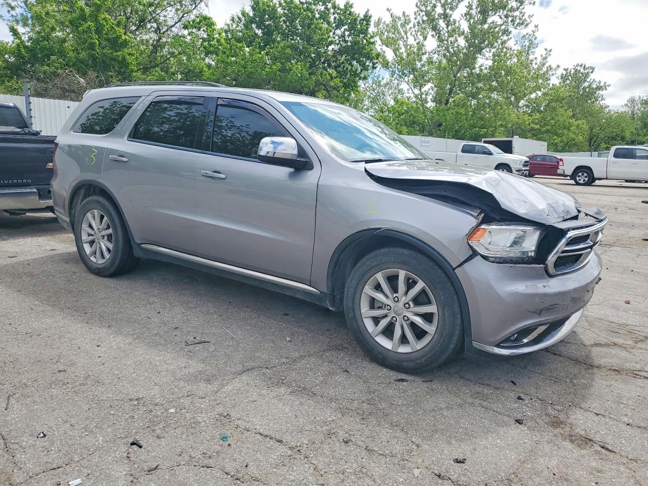 2015 Dodge Durango Sxt Silver vin: 1C4RDHAG7FC916865