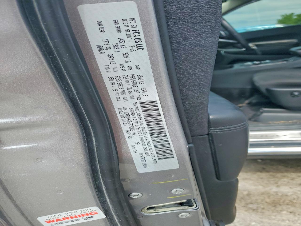 2015 Dodge Durango Sxt Silver vin: 1C4RDHAG7FC916865